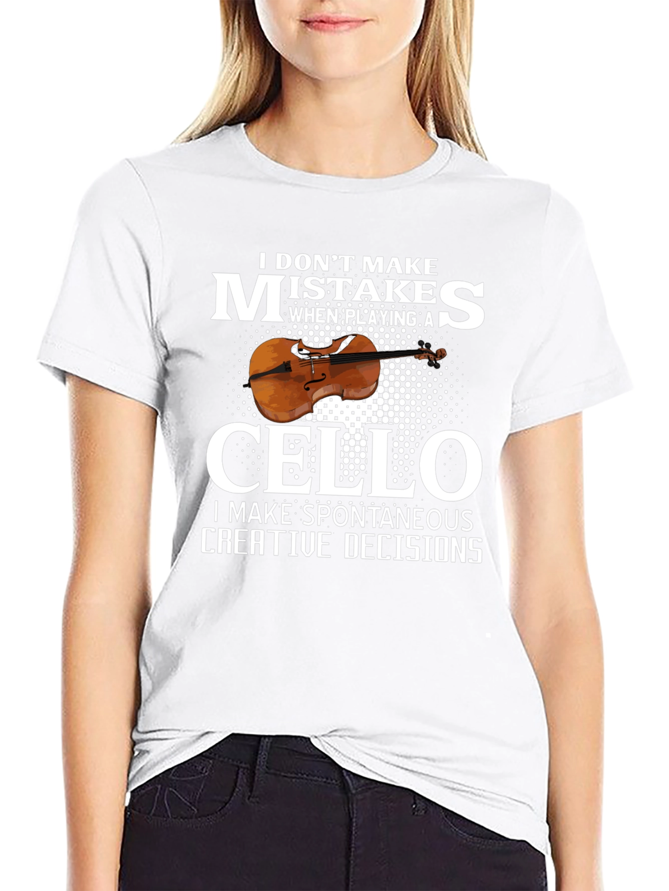 Cello Player Graphic T-Shirt - Spontaneous Creative Decisions