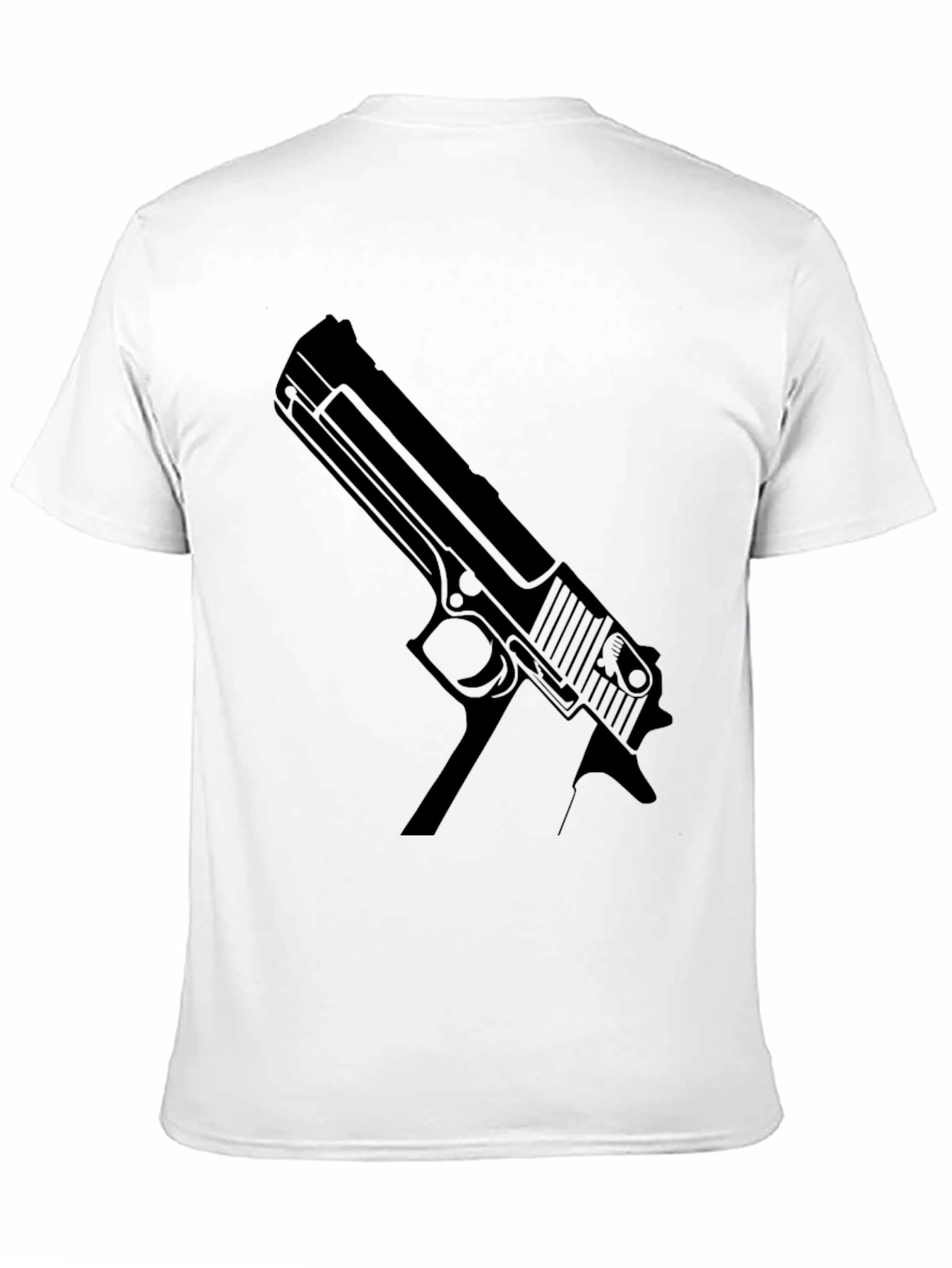 Black Desert Eagle Graphic Tee - Bold Statement T-Shirt