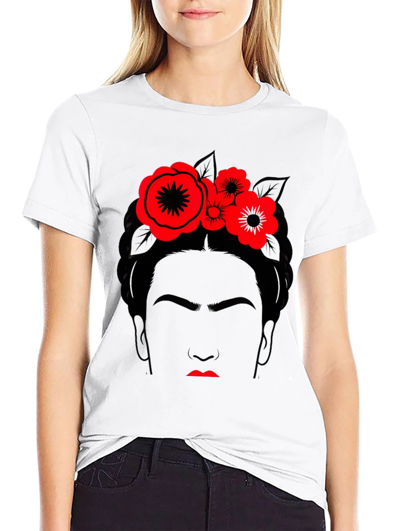 Frida Kahlo Graphic T-Shirt - Black Cotton Tee