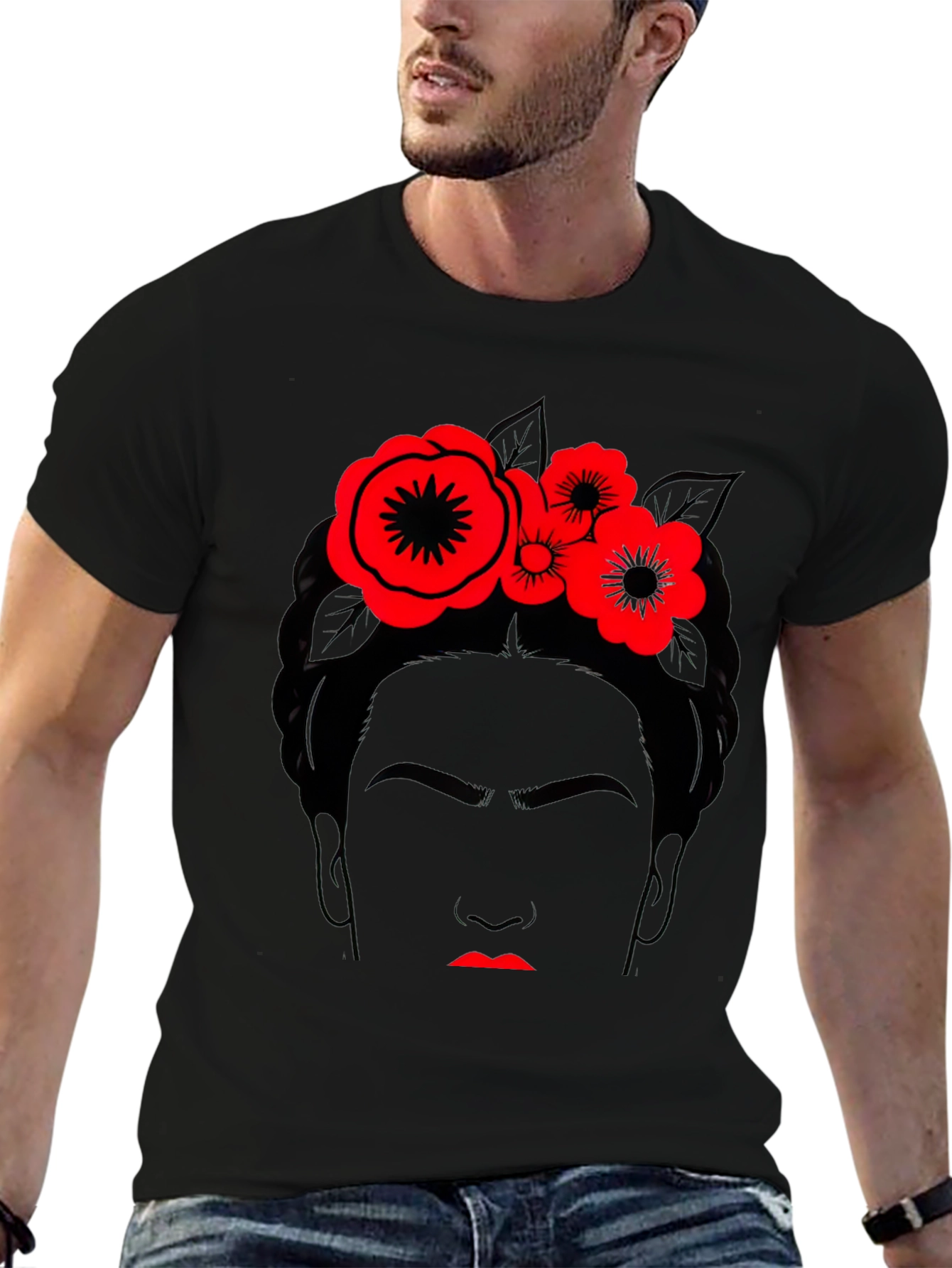 Frida Kahlo Graphic T-Shirt - Black Cotton Tee