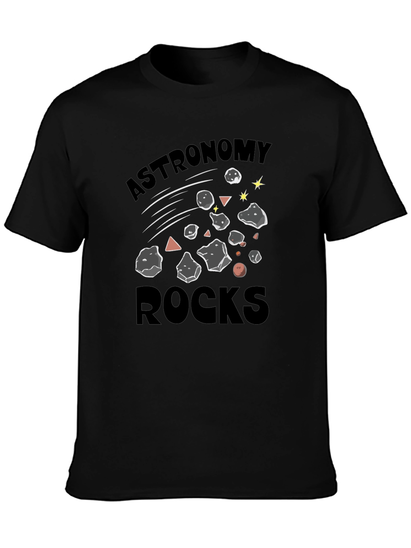 Astronomy Rocks Graphic T-Shirt - Black