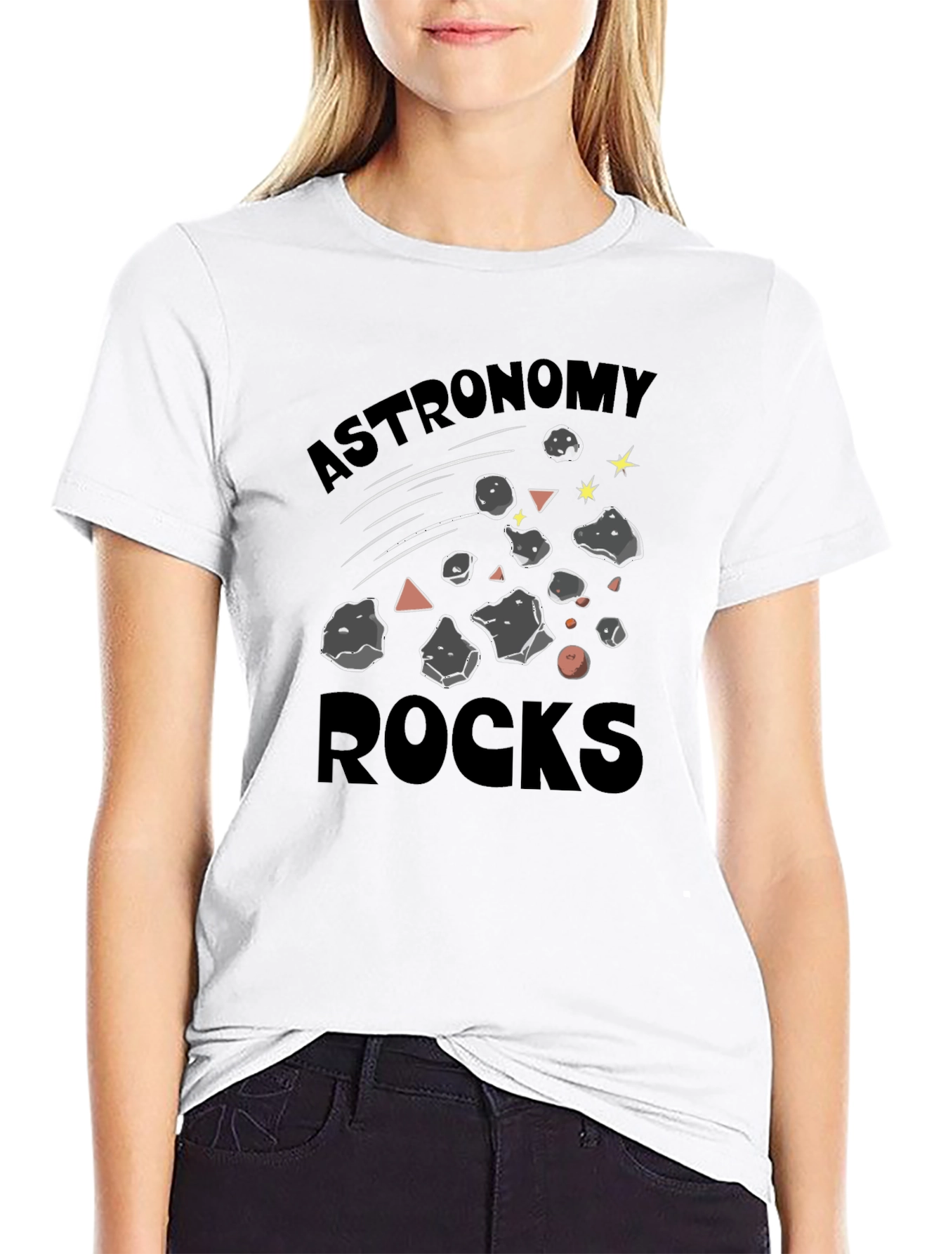 Astronomy Rocks Graphic T-Shirt - Black