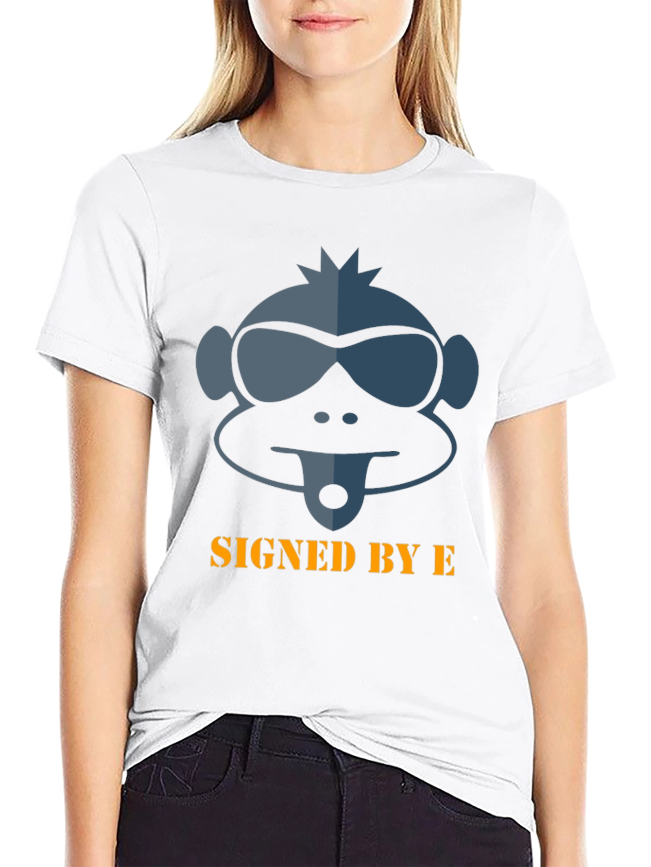 Cool Monkey Graphic T-Shirt - Signed By E