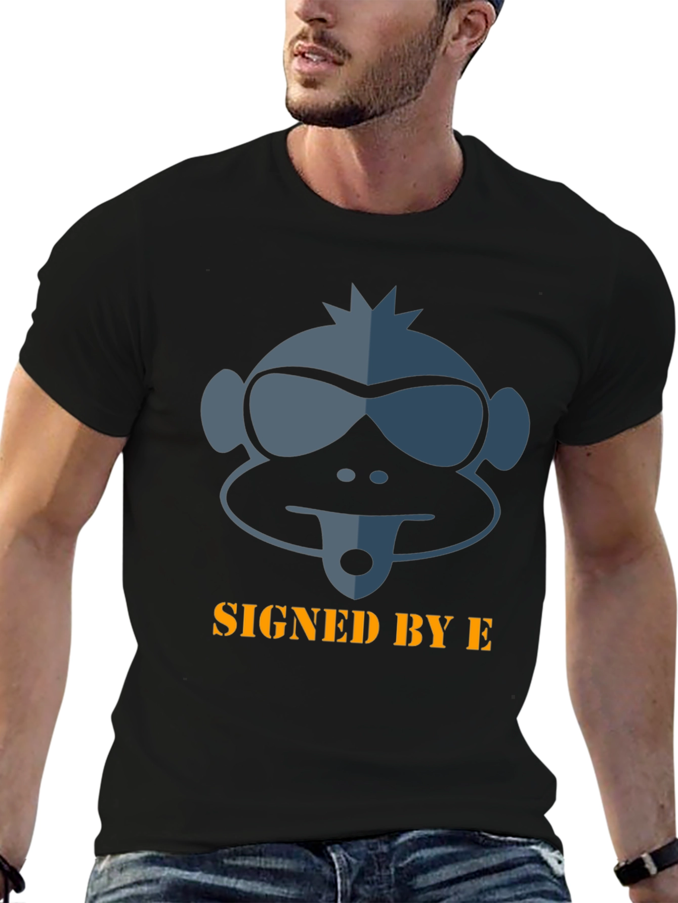 Cool Monkey Graphic T-Shirt - Signed By E