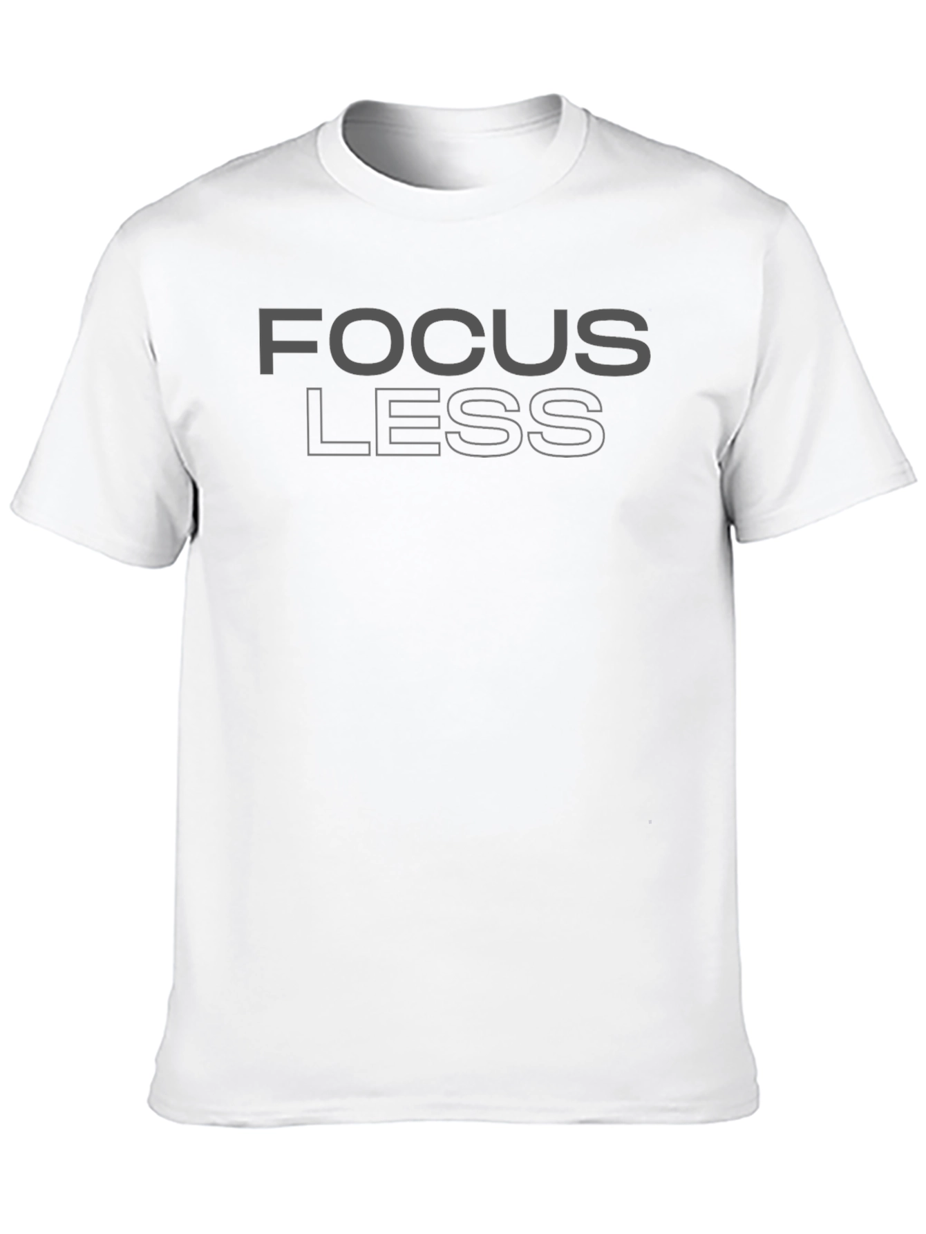 Focus Less Graphic T-Shirt - Mens Casual Tee