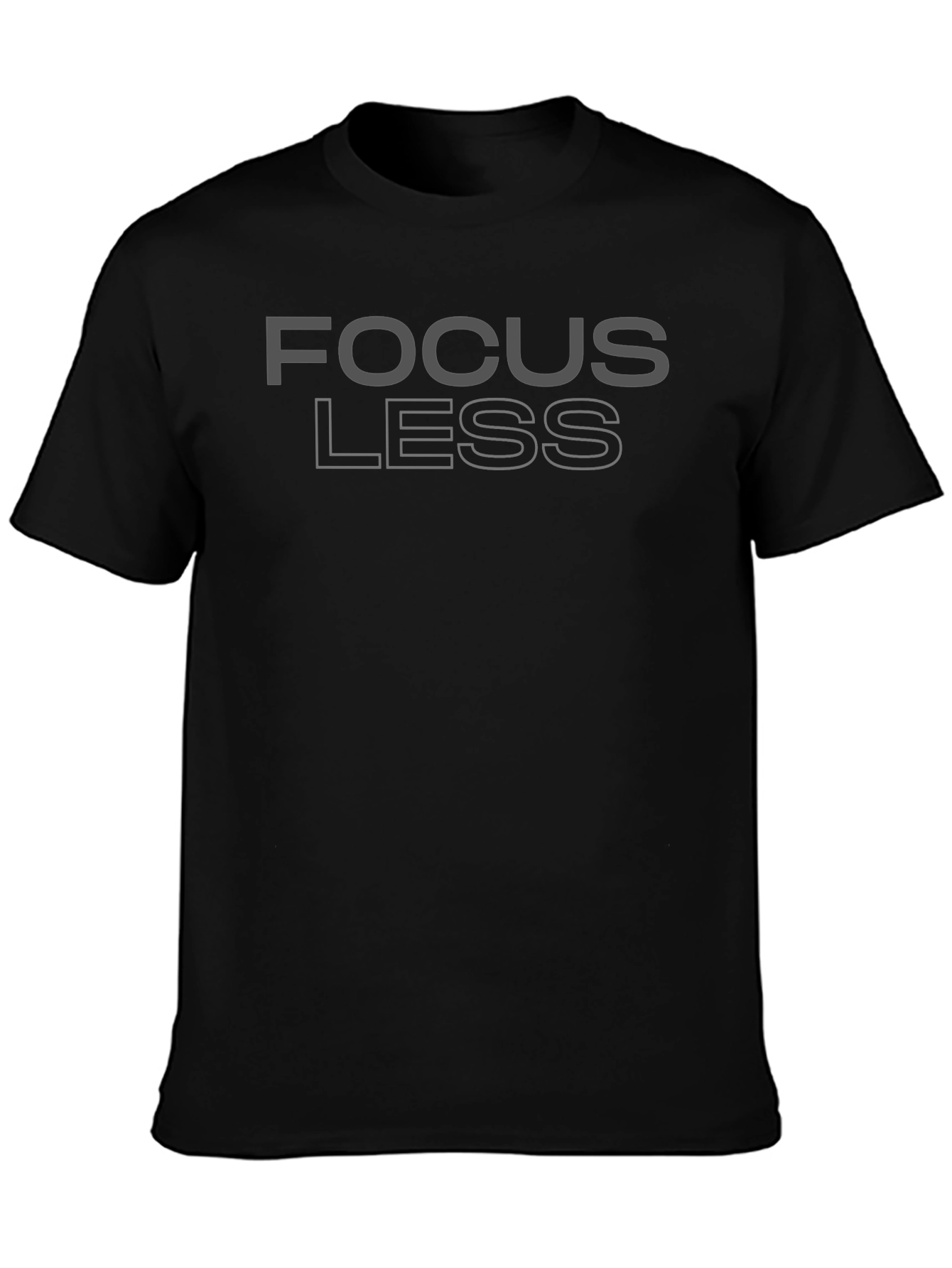 Focus Less Graphic T-Shirt - Mens Casual Tee