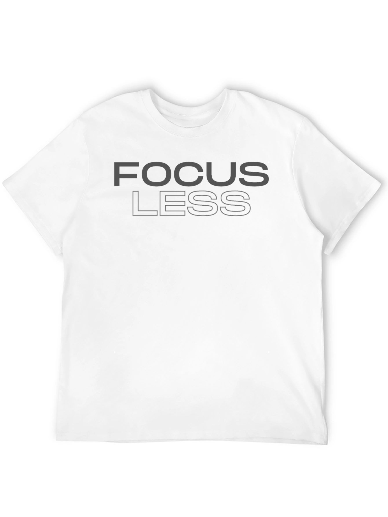 Focus Less Graphic T-Shirt - Mens Casual Tee