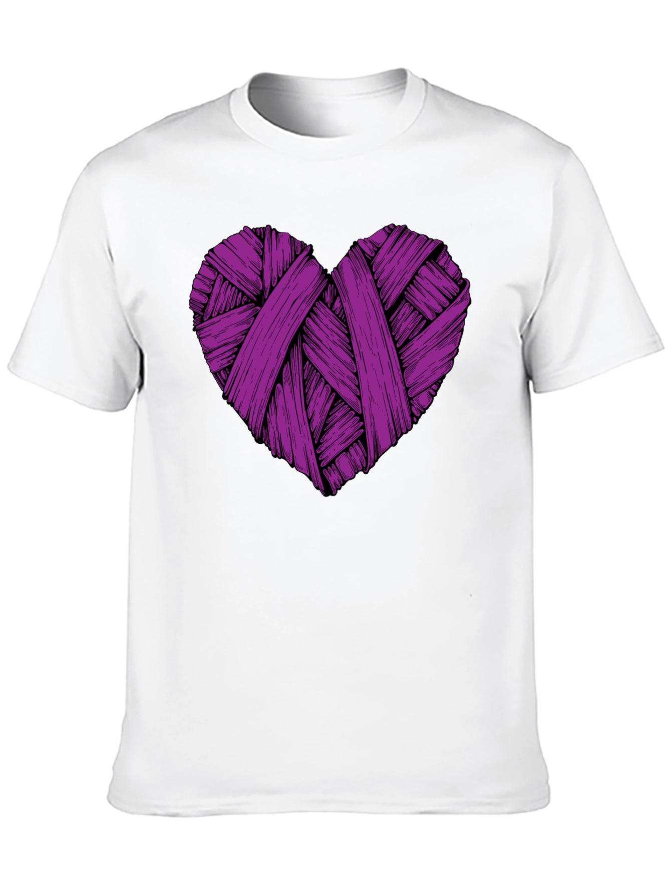 Heart String Graphic Tee - Stylish Casual Wear