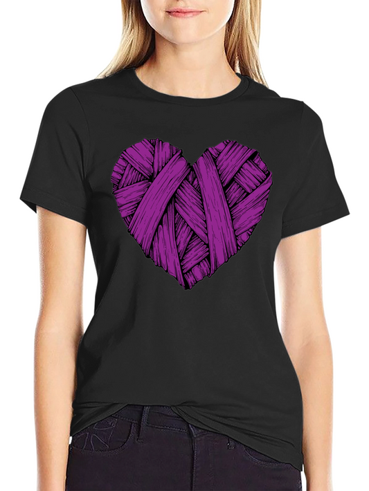 Heart String Graphic Tee - Stylish Casual Wear