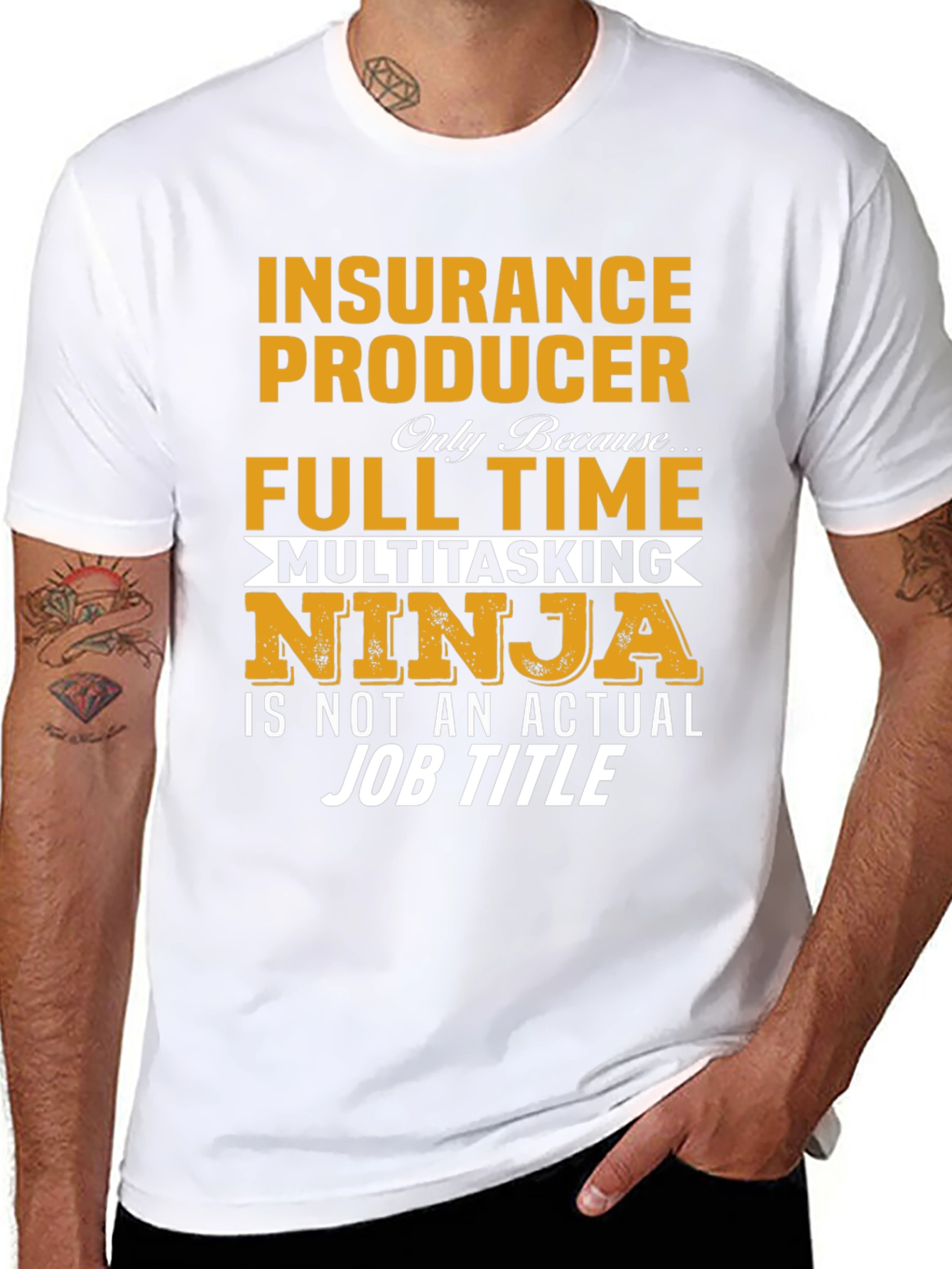 Insurance Producer Full Time Ninja T-Shirt