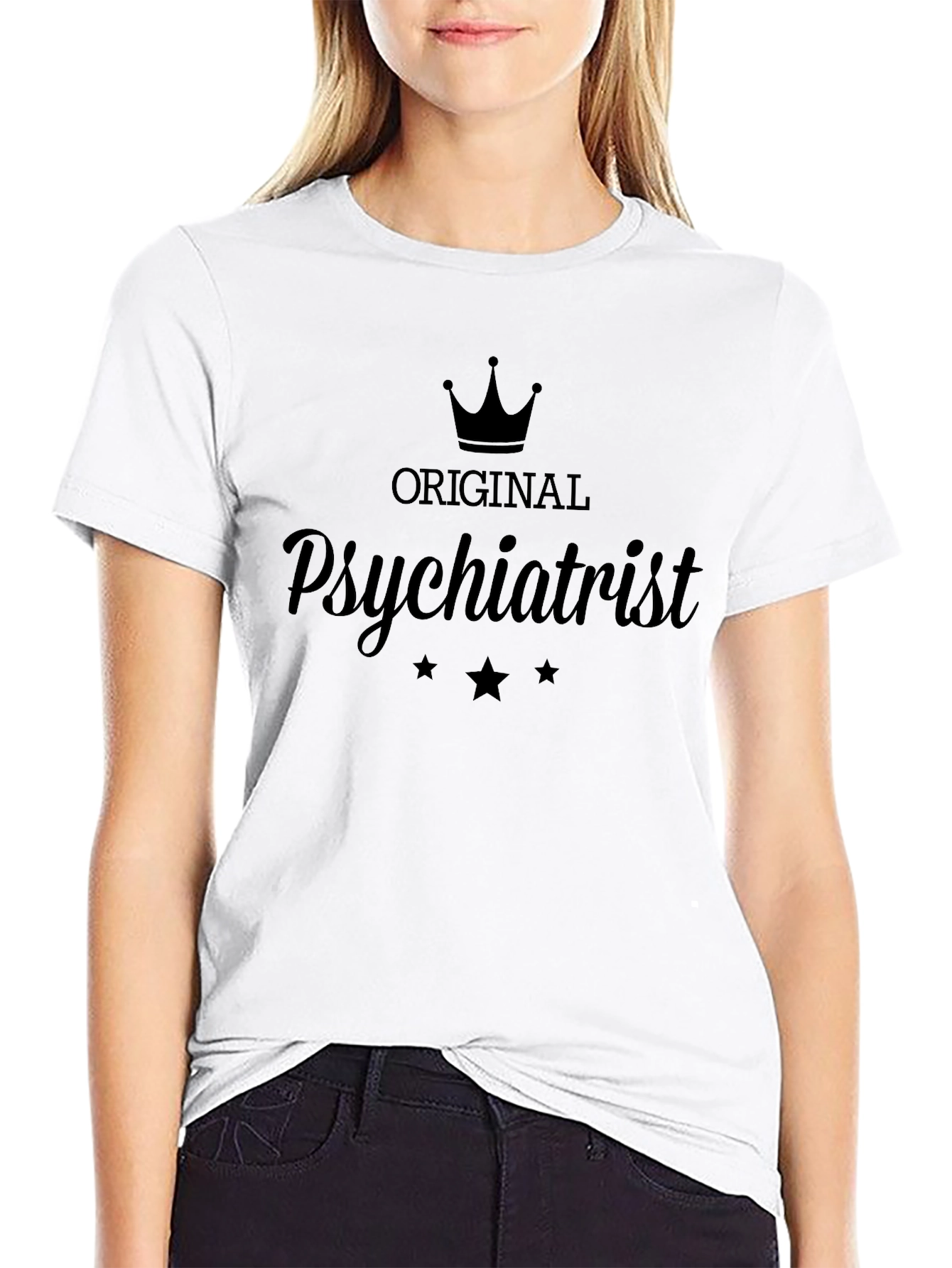 Original Psychiatrist Black Graphic T-Shirt