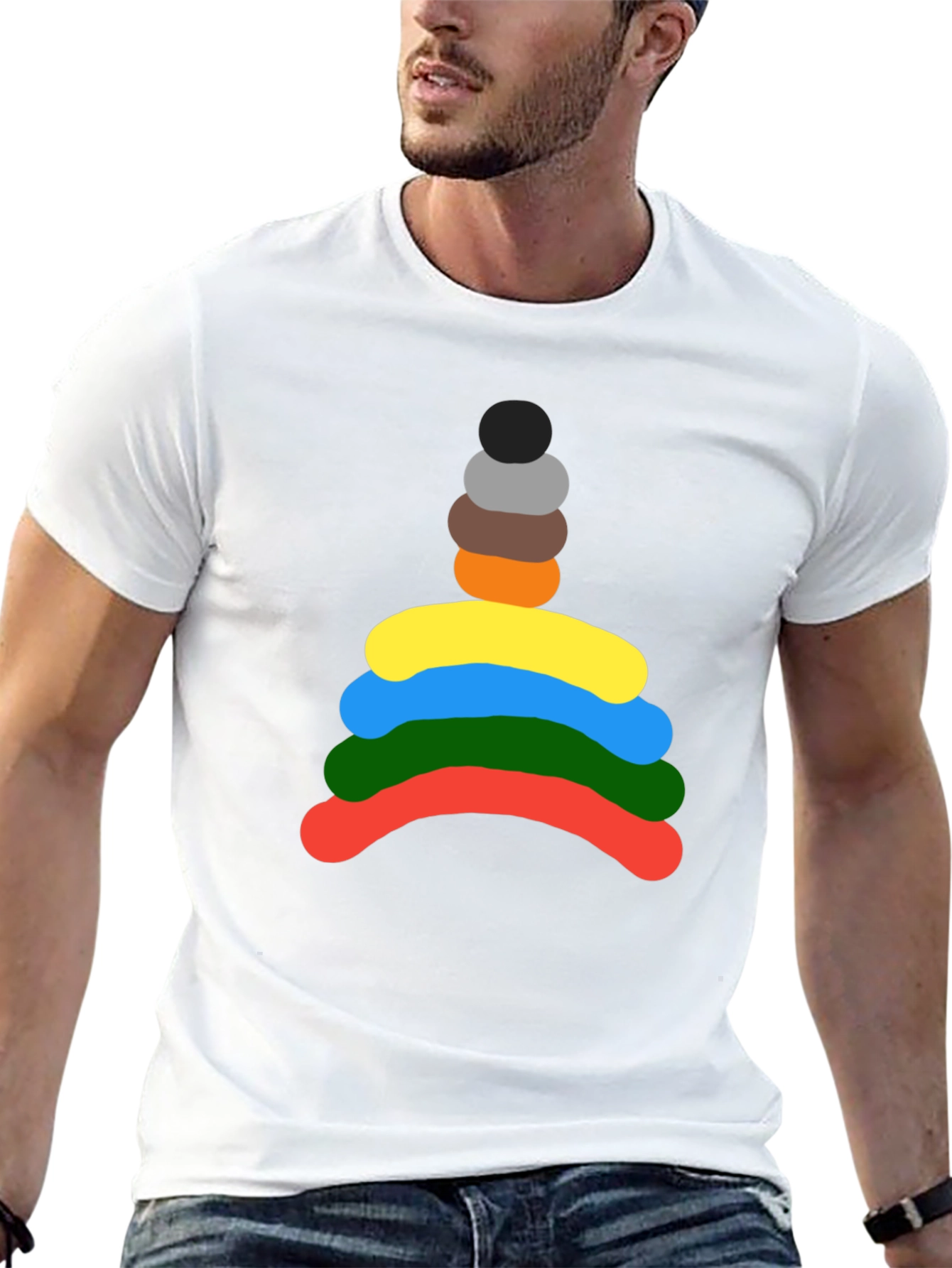 Funky Colorful Circles T-Shirt