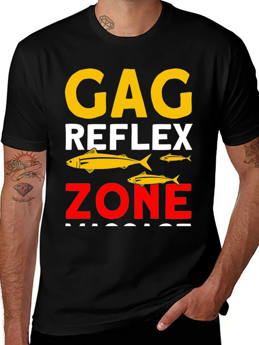 Gag Reflex Zone Black Graphic T-Shirt
