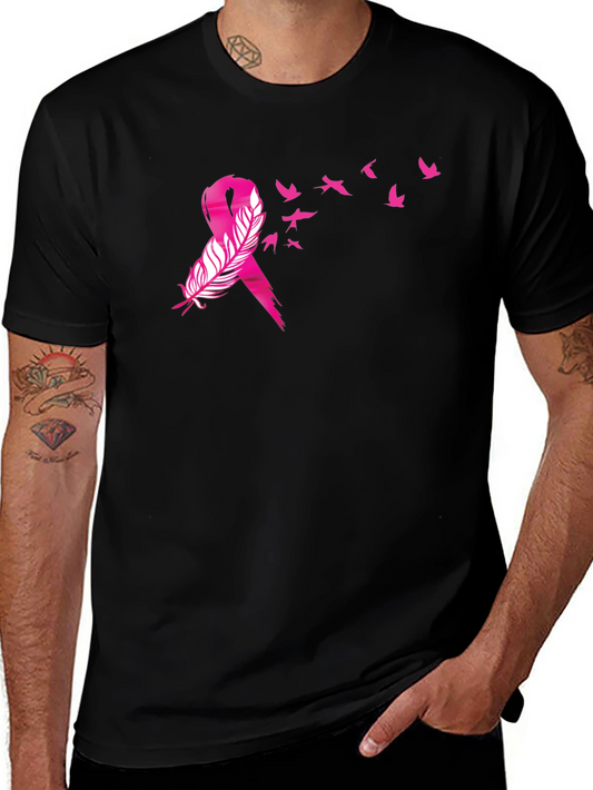 Breast Cancer Awareness Ribbon Bird T-Shirt
