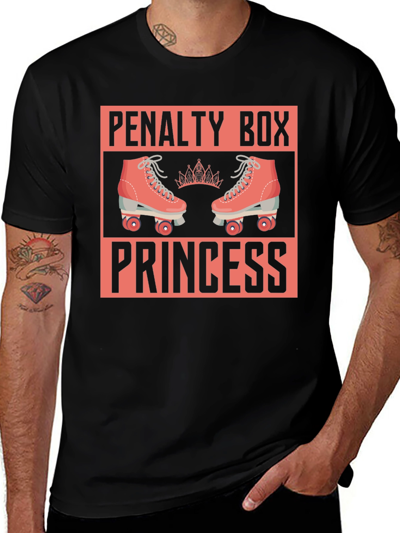 Penalty Box Princess T-Shirt - Roller Derby Tee