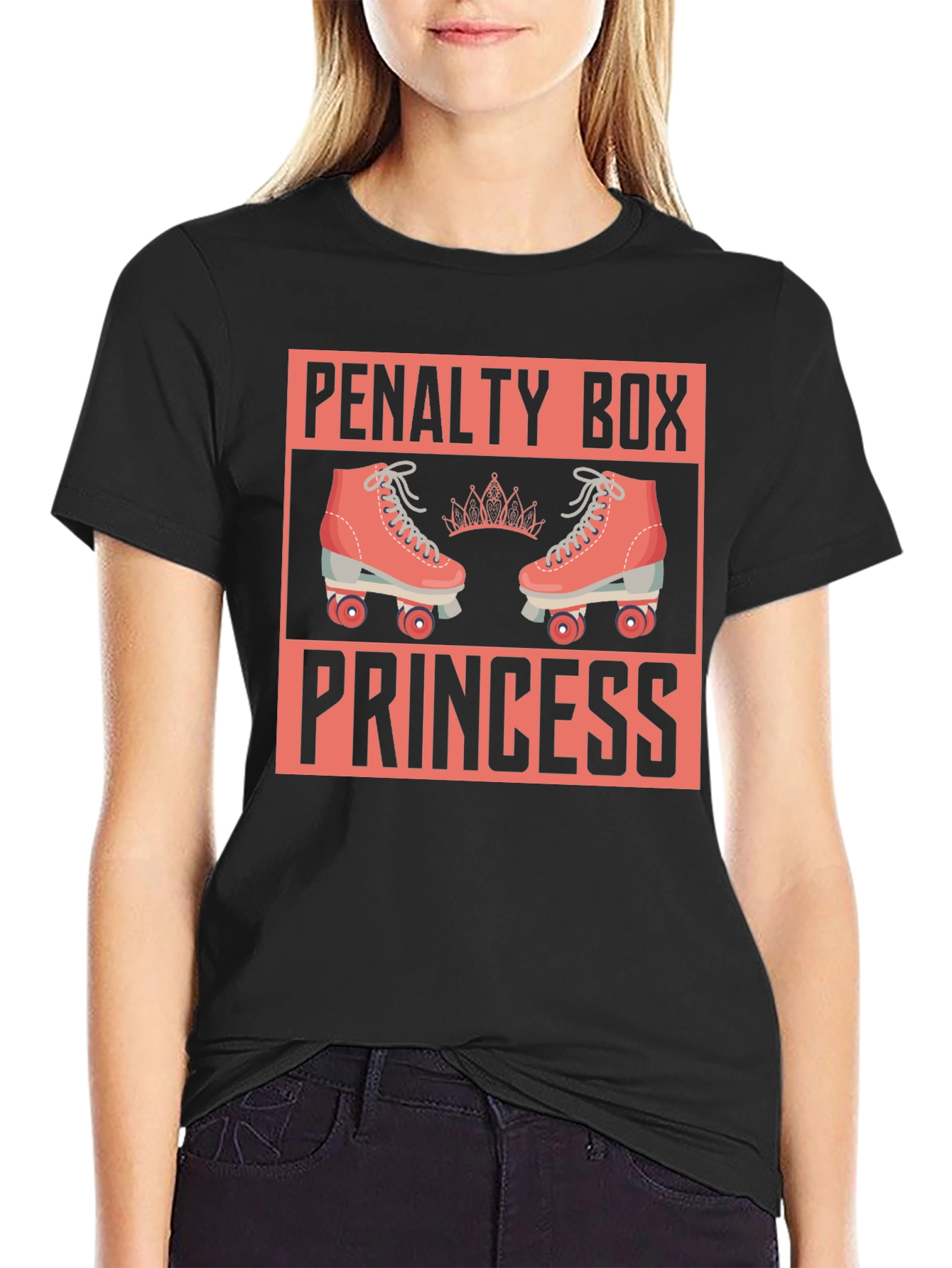 Penalty Box Princess T-Shirt - Roller Derby Tee