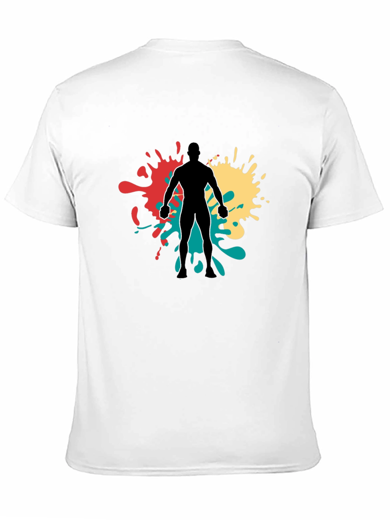 Abstract Ink Splatter Graphic Tee