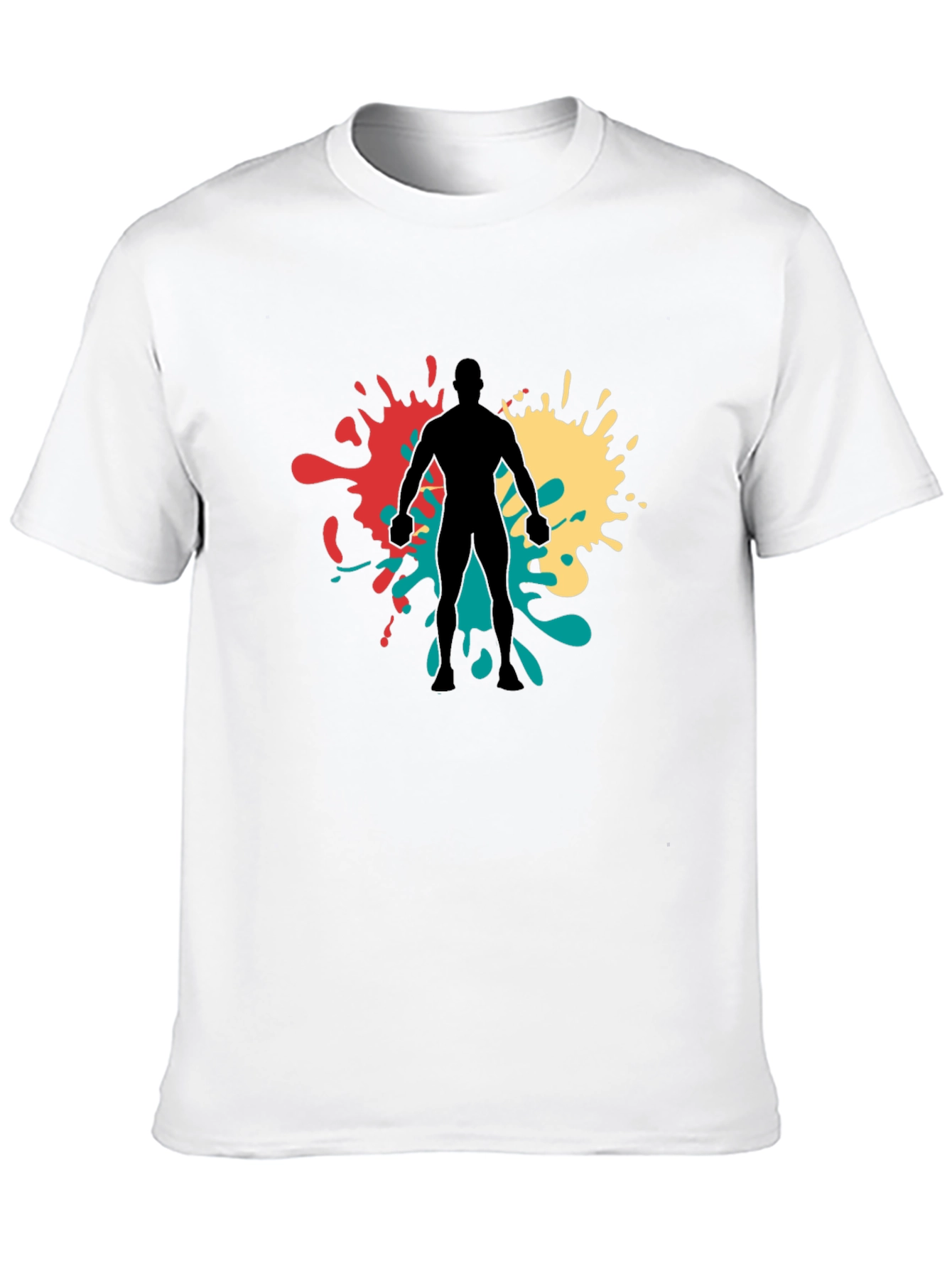 Abstract Ink Splatter Graphic Tee
