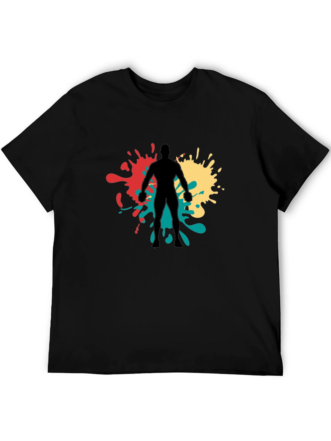 Abstract Ink Splatter Graphic Tee