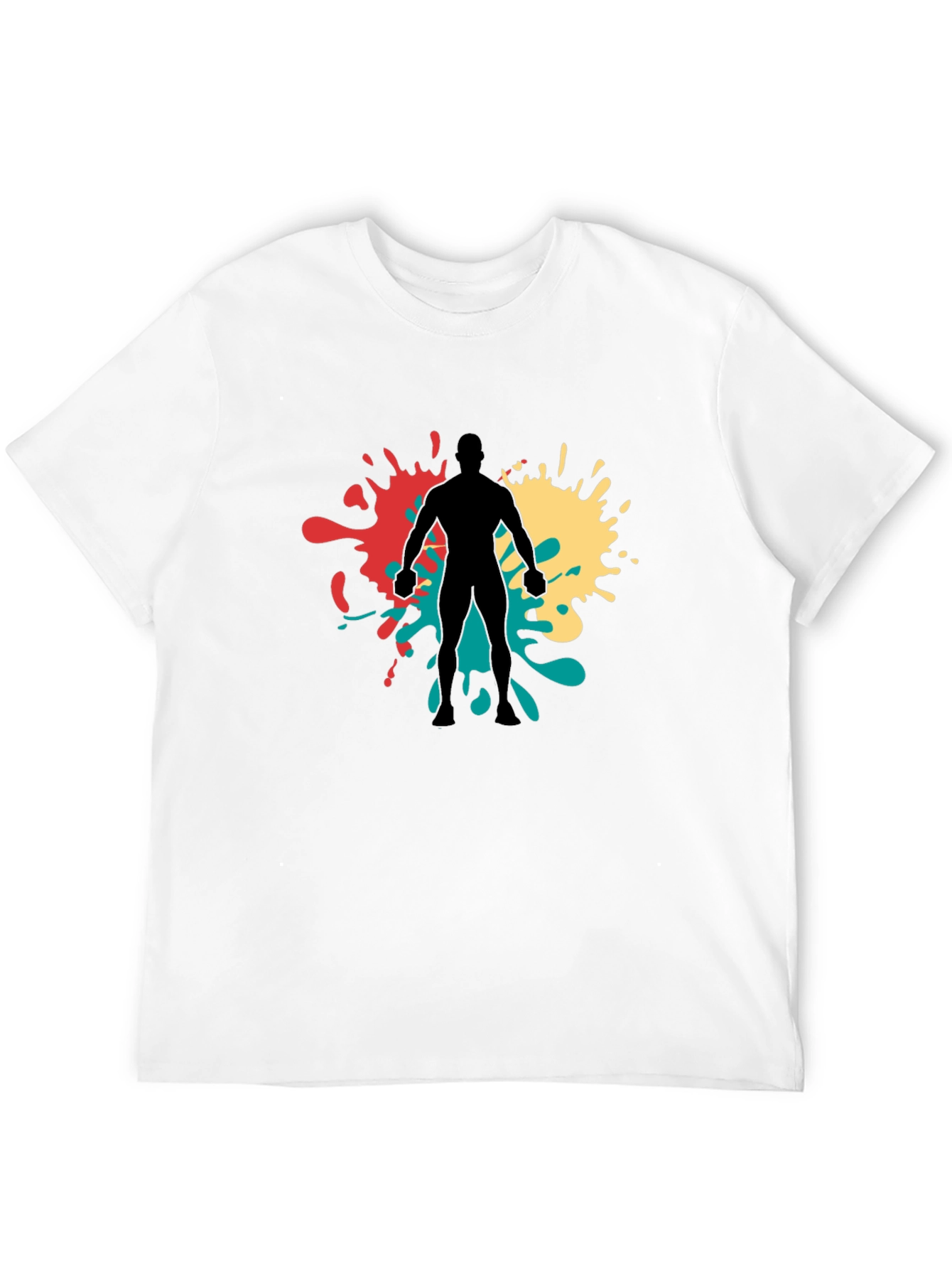 Abstract Ink Splatter Graphic Tee
