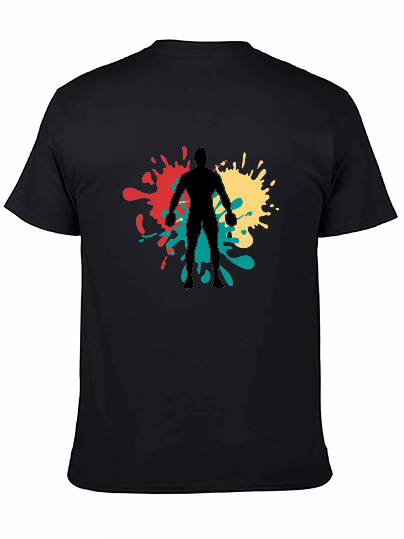 Abstract Ink Splatter Graphic Tee