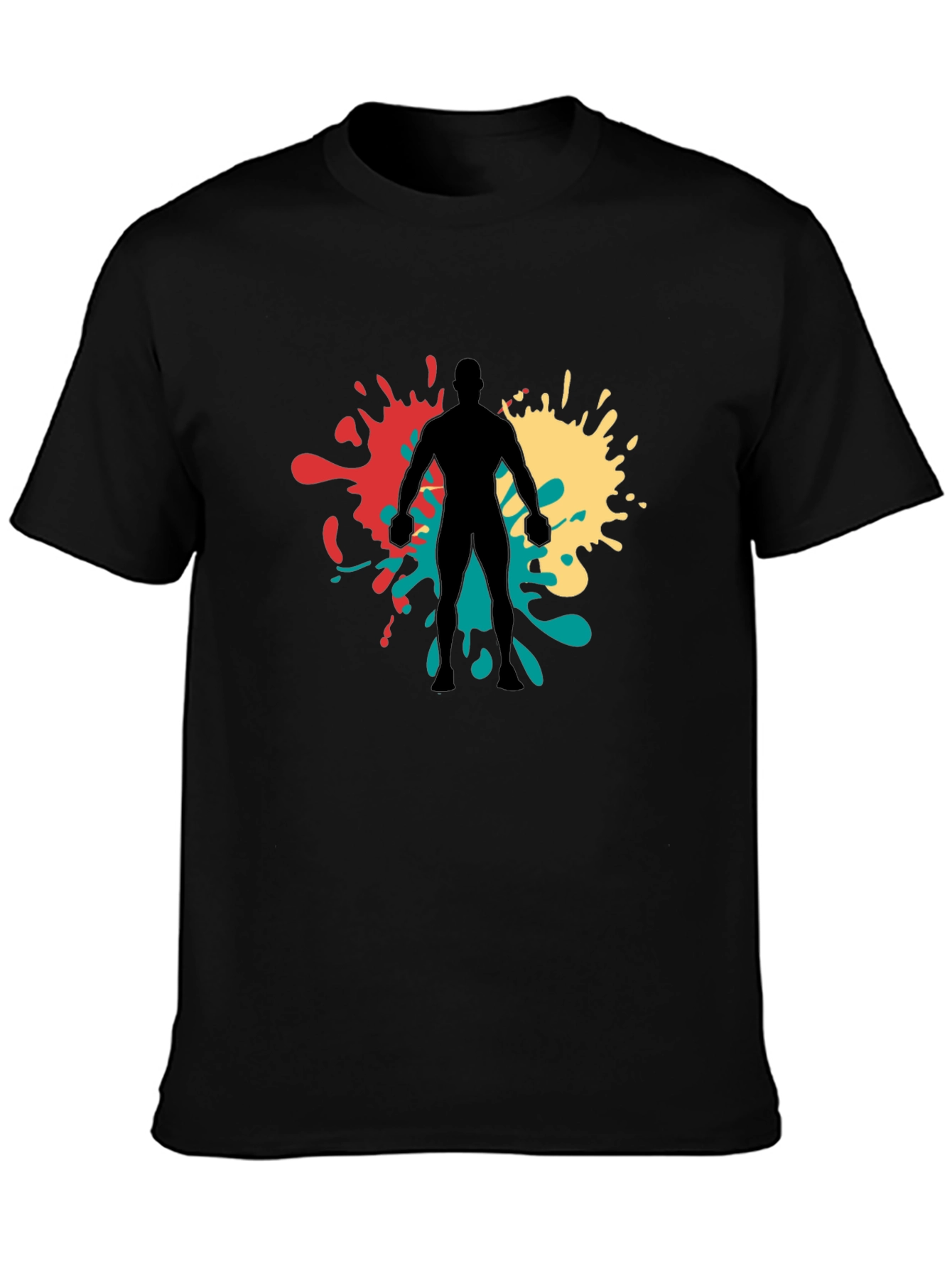 Abstract Ink Splatter Graphic Tee