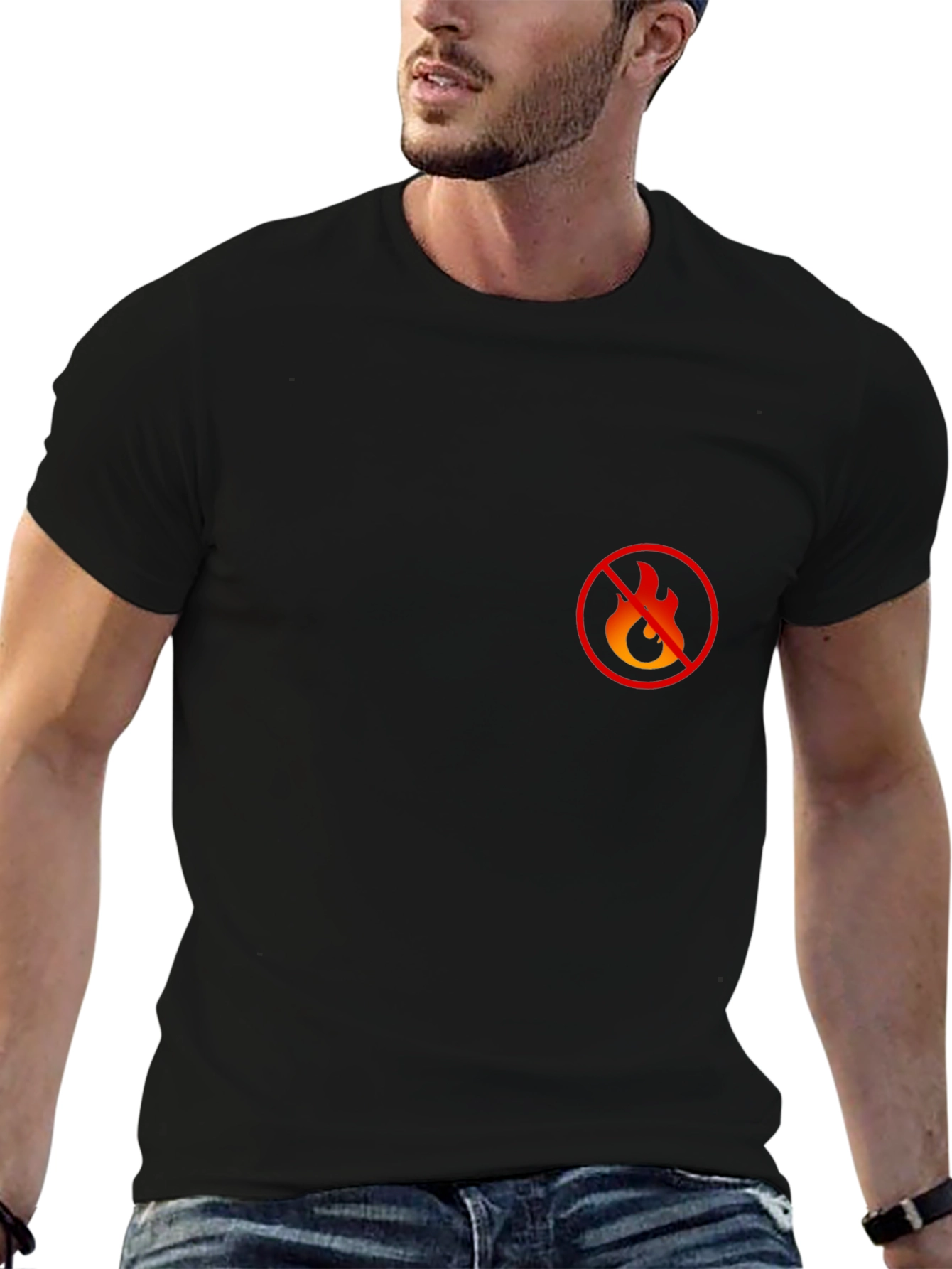 No Hot Takes Black T-Shirt
