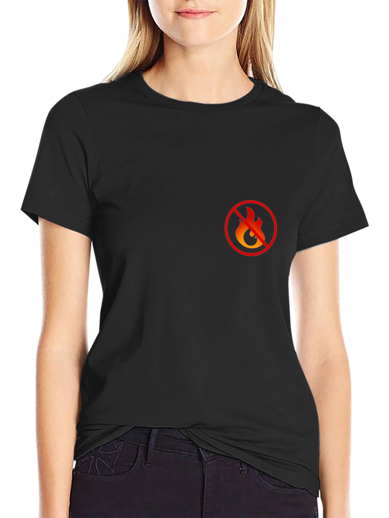 No Hot Takes Black T-Shirt
