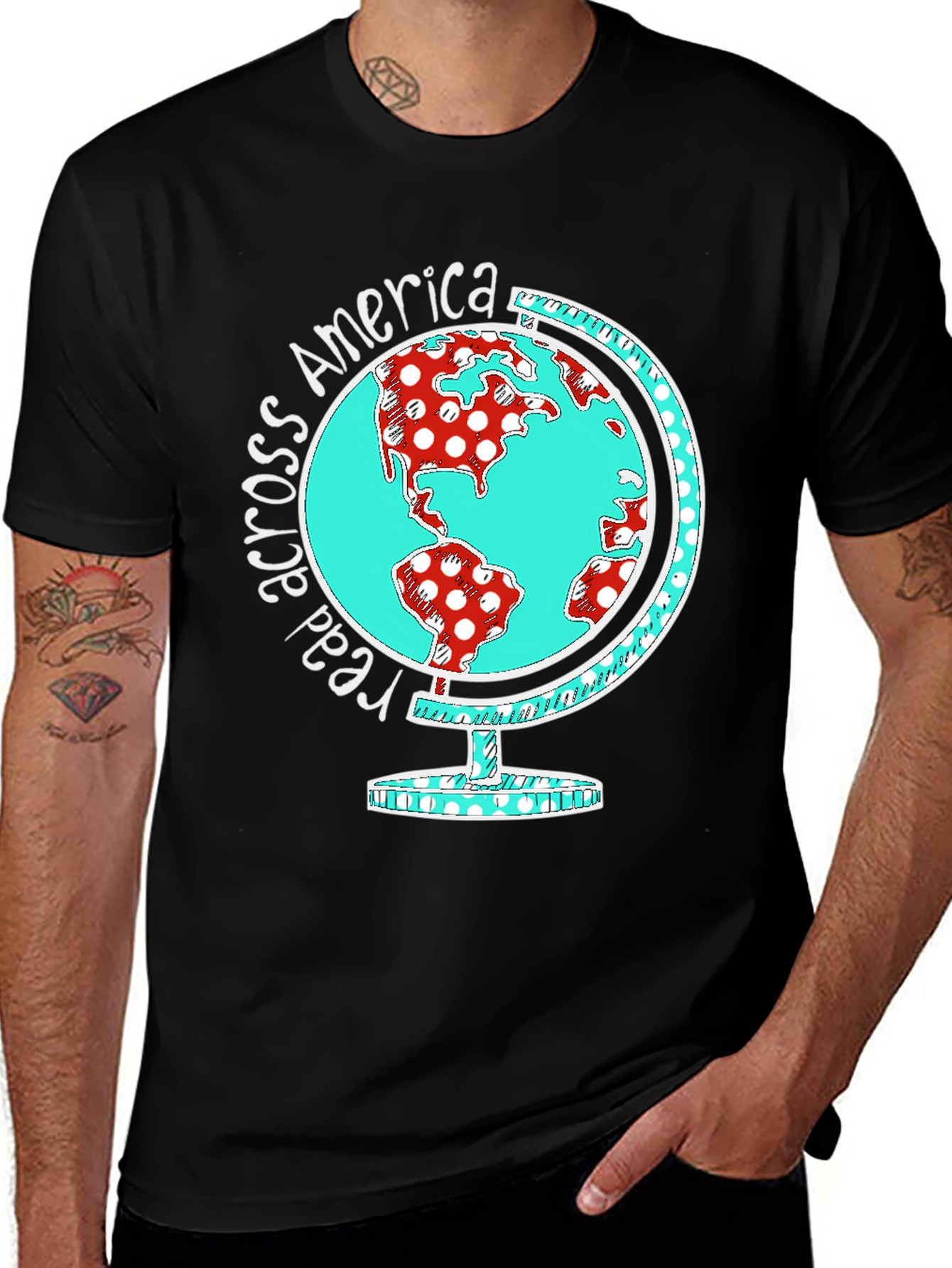 Read Across America Globe Graphic Tee