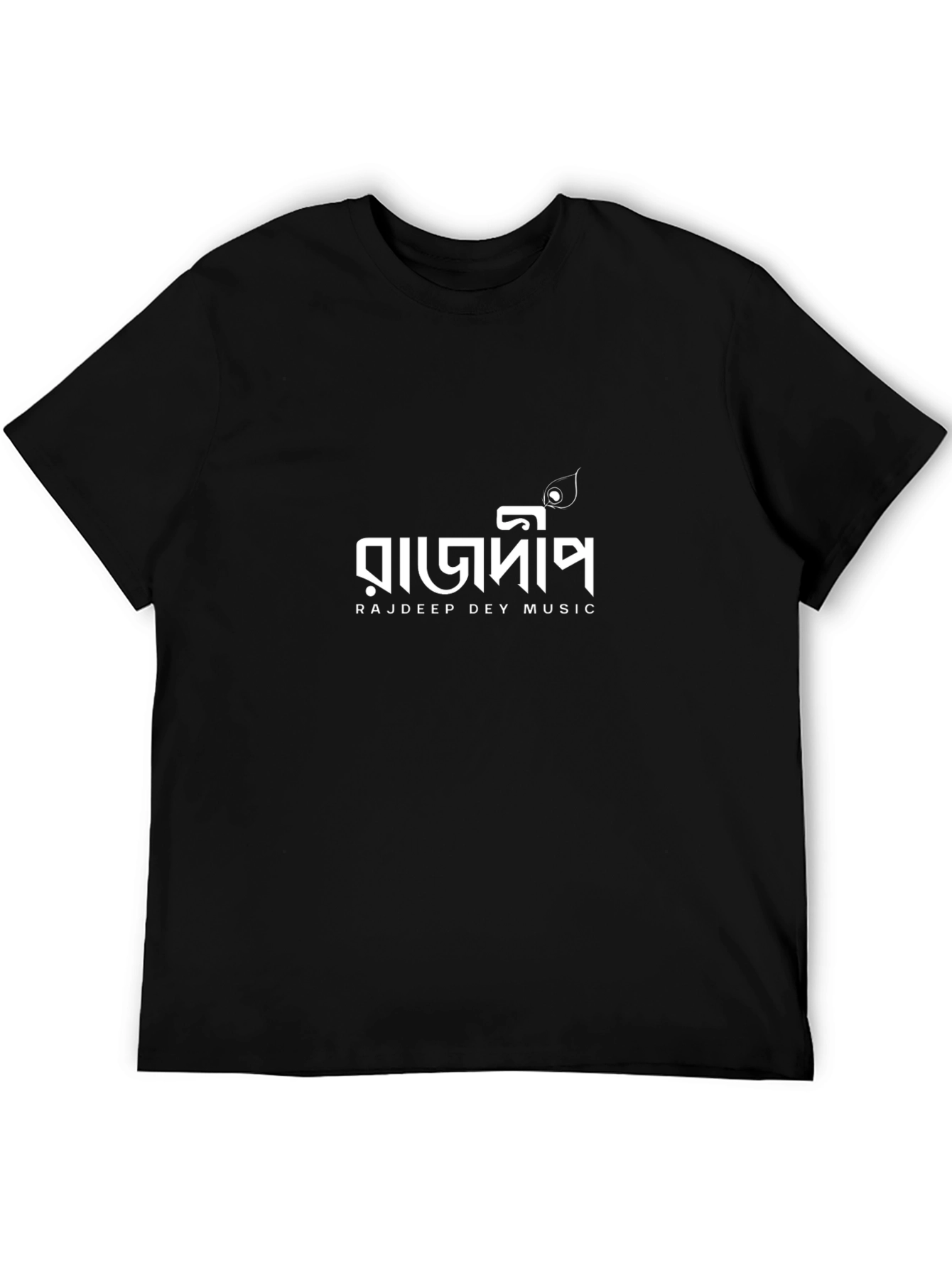 Rajdeep Dey Music Black Graphic Tee