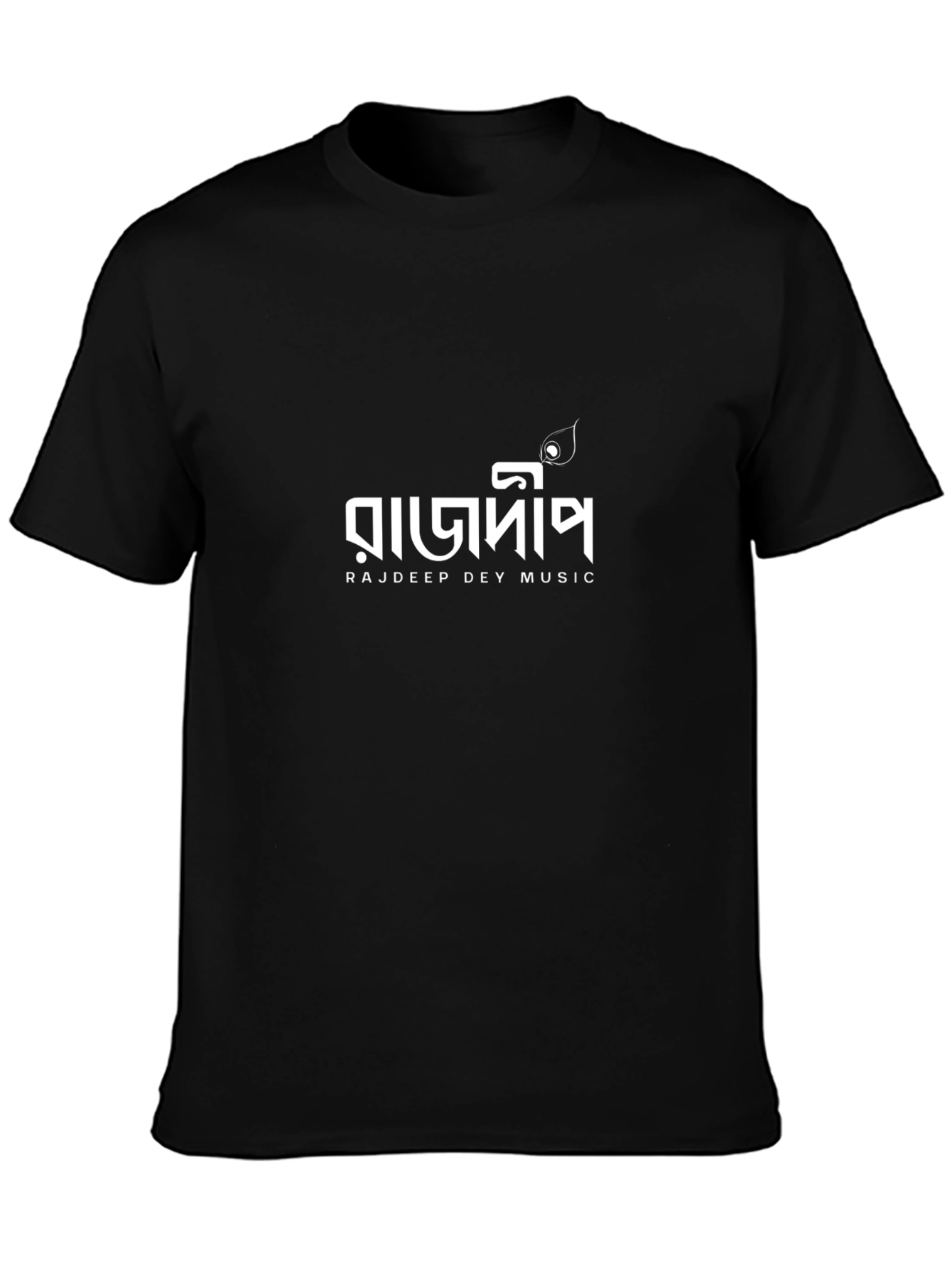 Rajdeep Dey Music Black Graphic Tee