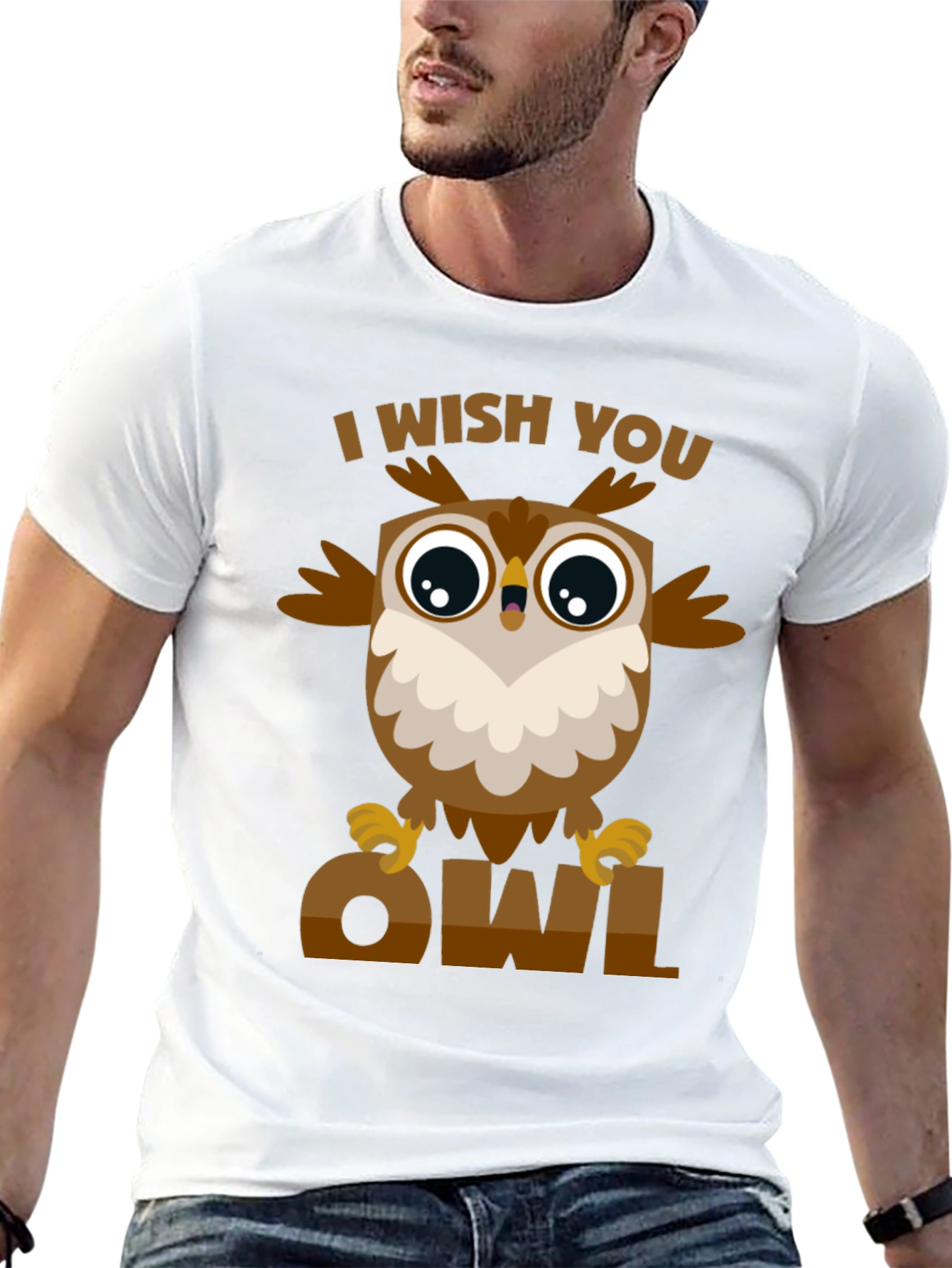 I Wish You Owl T-Shirt - Fun Graphic Tee