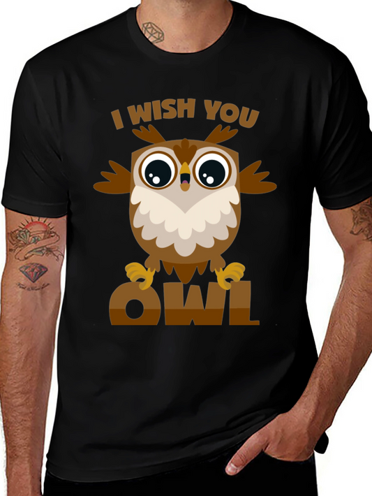 I Wish You Owl T-Shirt - Fun Graphic Tee
