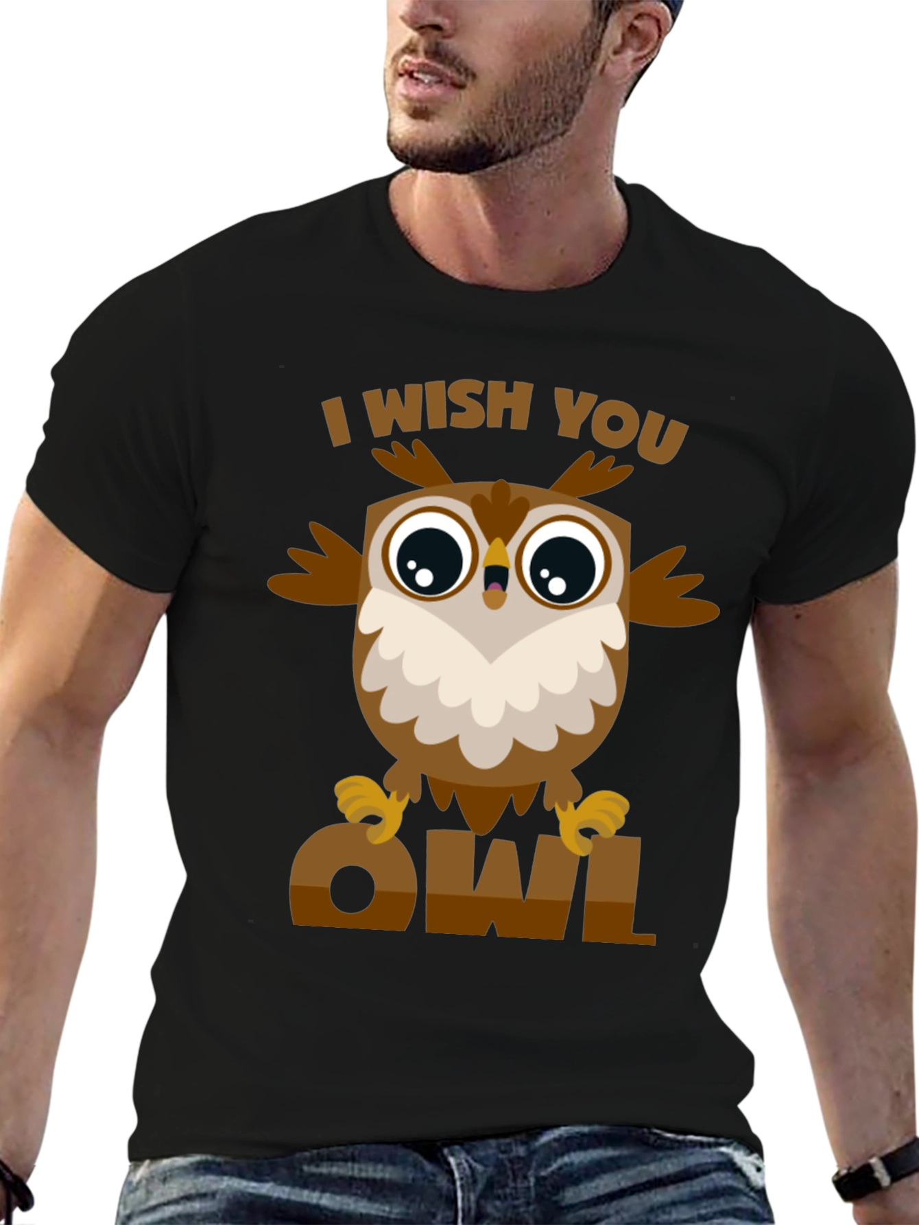 I Wish You Owl T-Shirt - Fun Graphic Tee