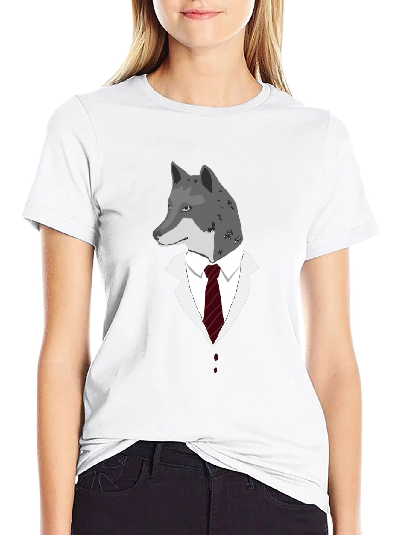 Wolf in Suit Graphic Tee - Unique Style