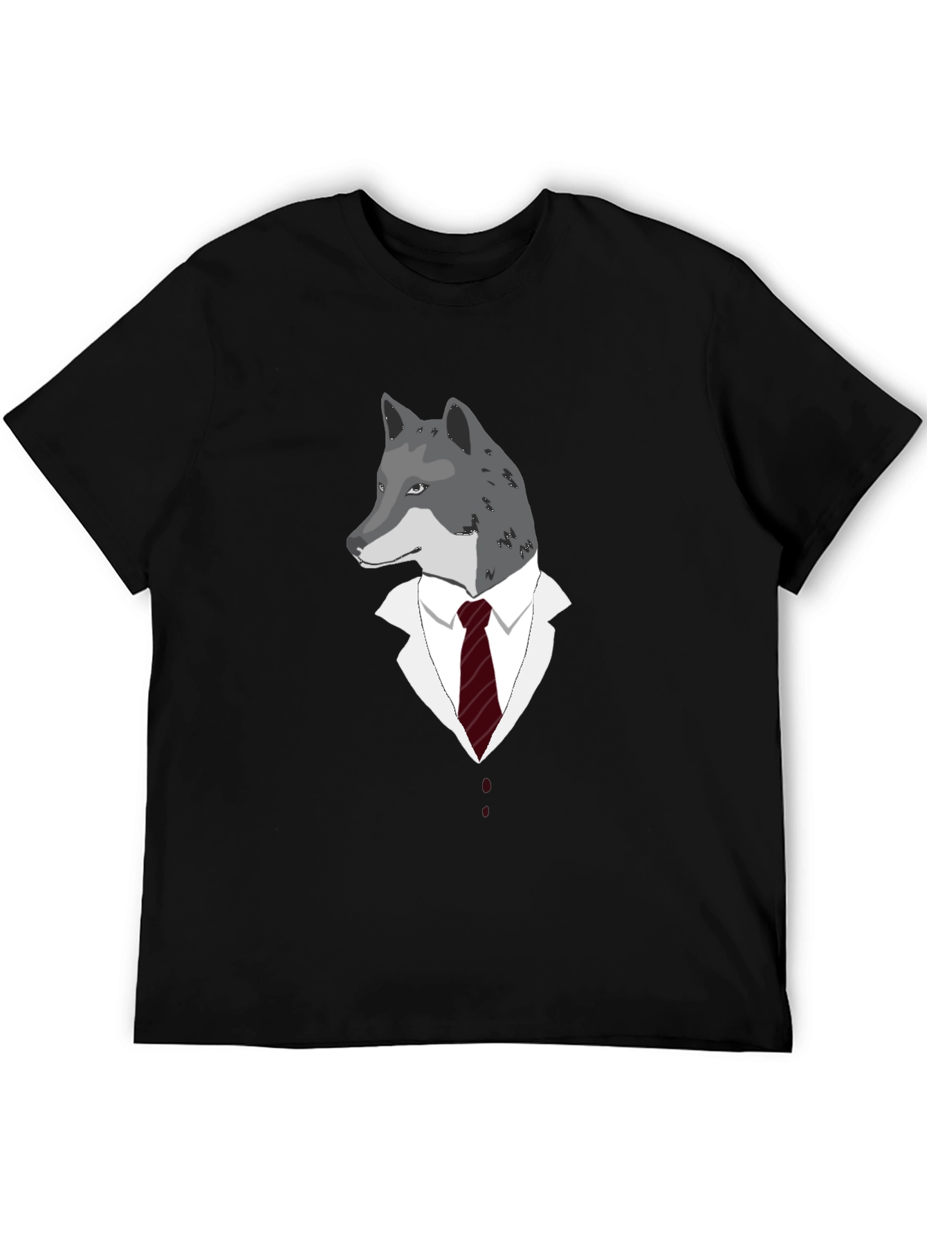 Wolf in Suit Graphic Tee - Unique Style
