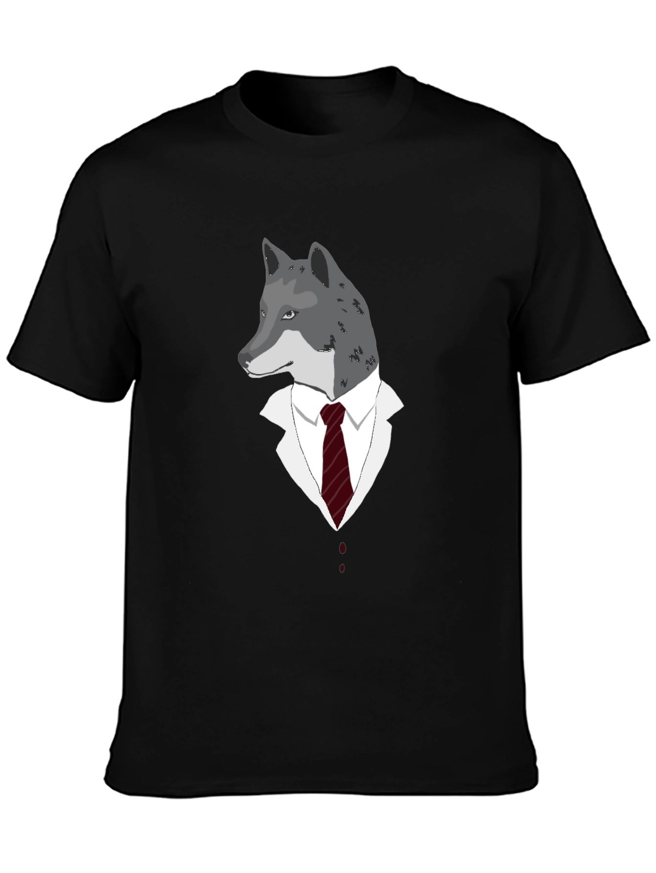 Wolf in Suit Graphic Tee - Unique Style