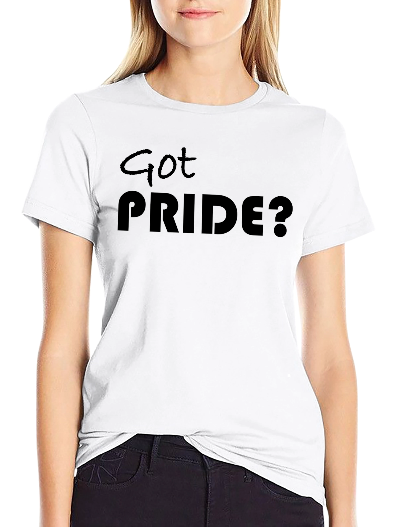 Got Pride? Black Crew Neck T-Shirt