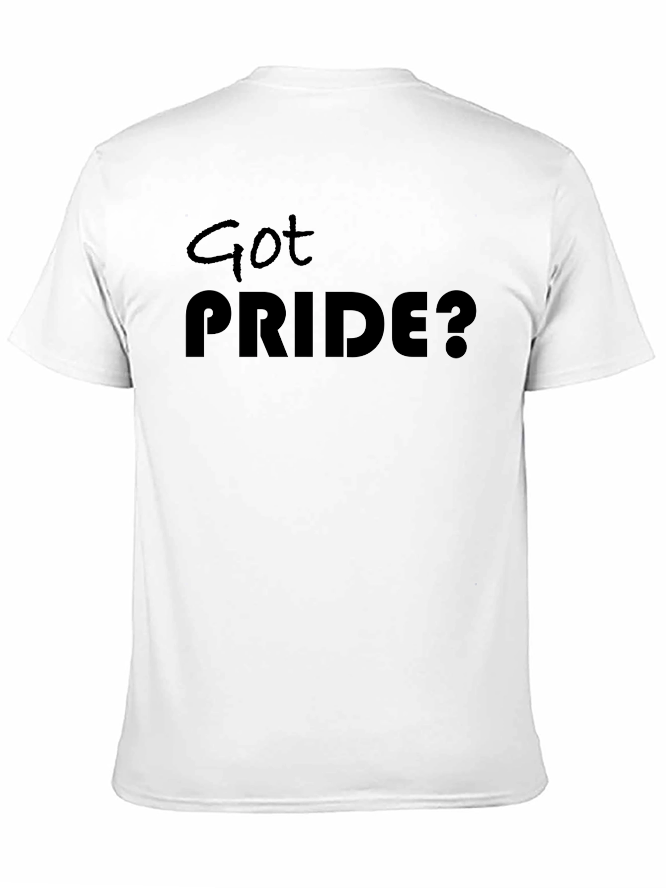 Got Pride? Black Crew Neck T-Shirt