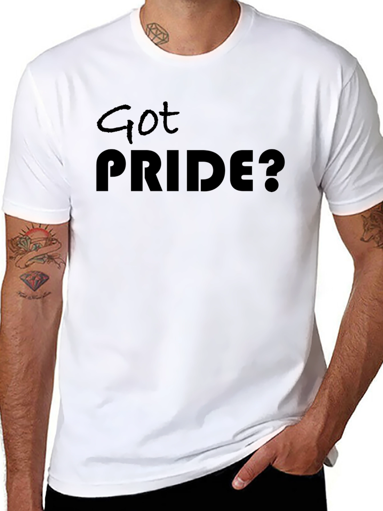 Got Pride? Black Crew Neck T-Shirt
