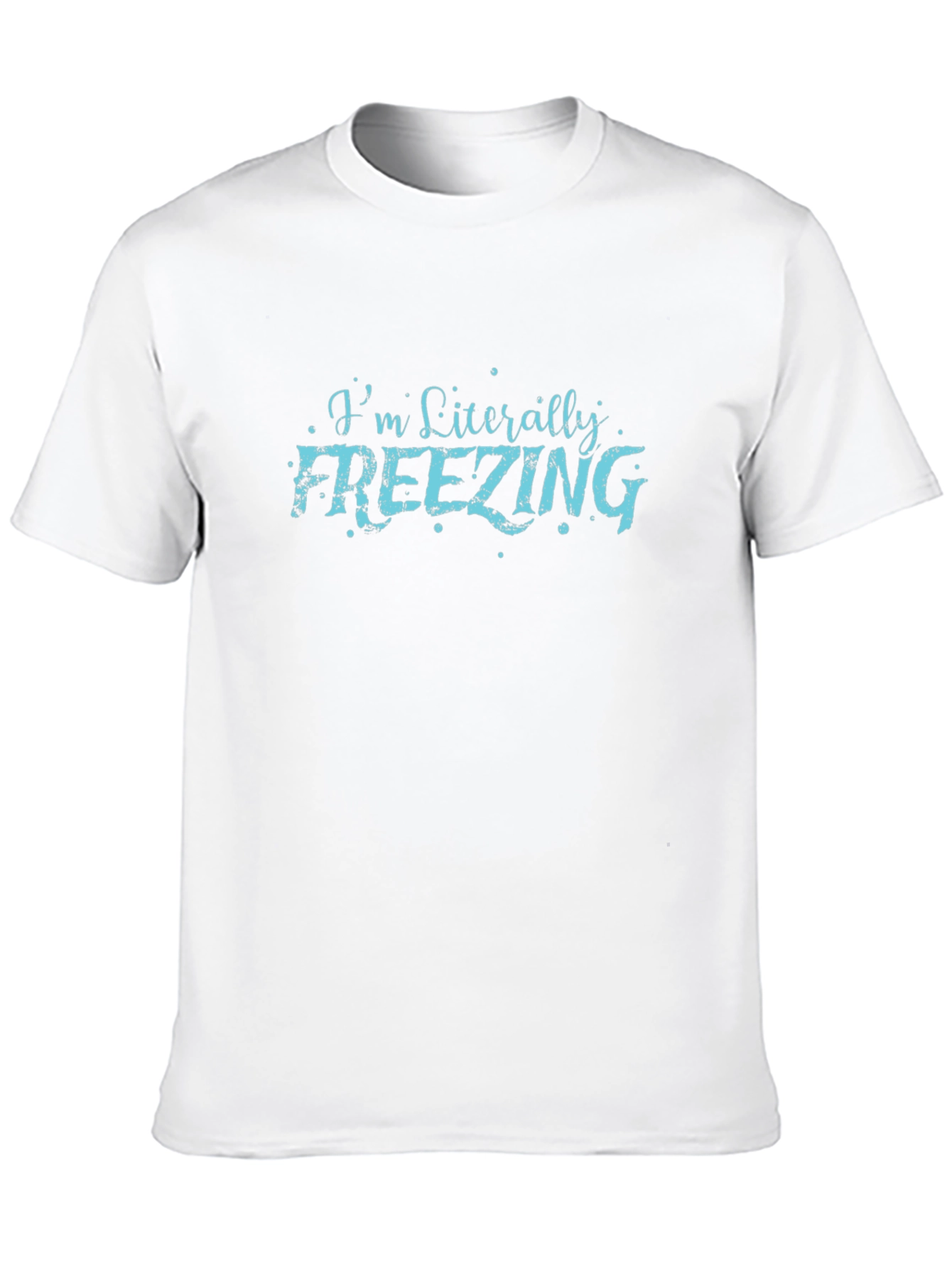 Im Literally Freezing Mens Black T-Shirt