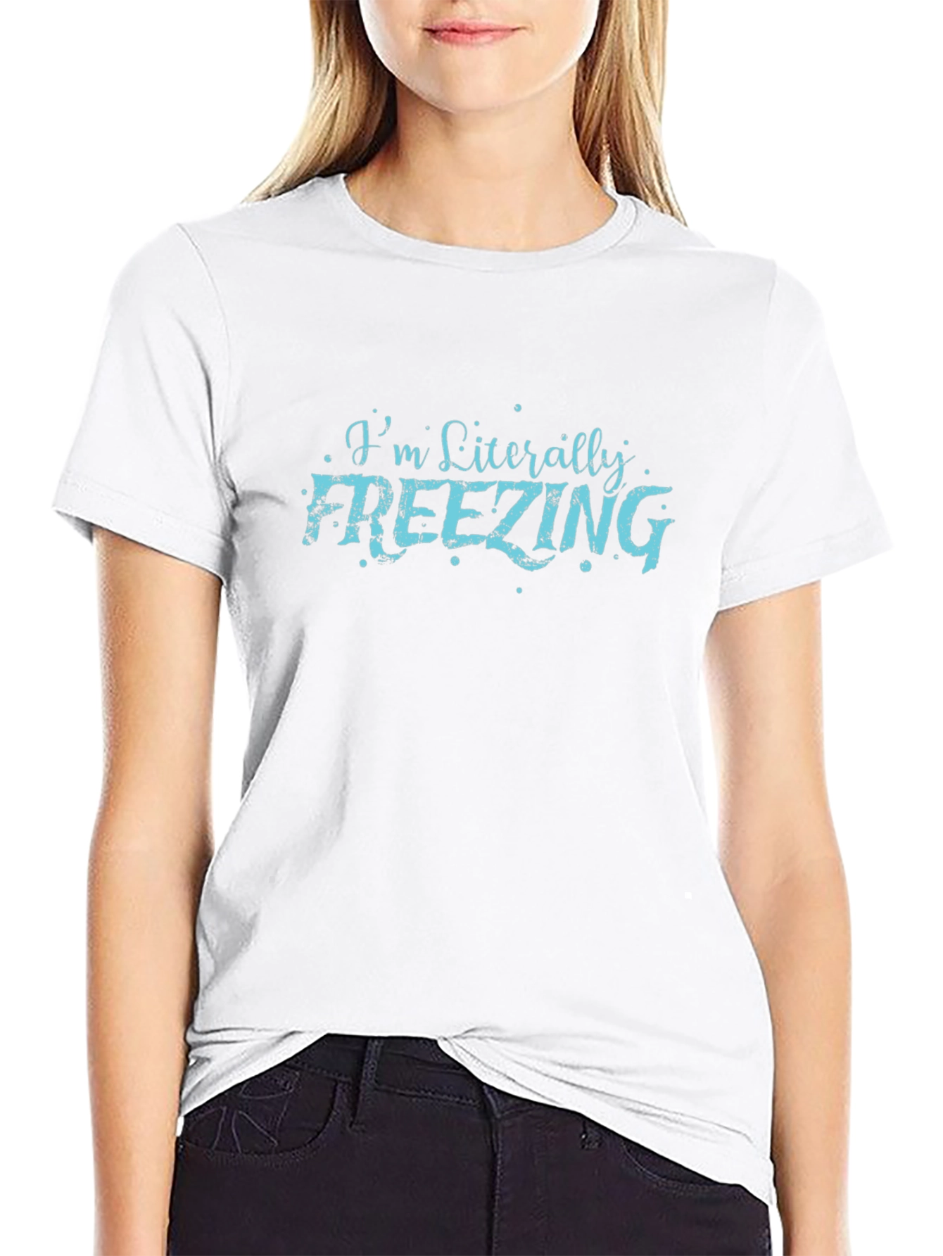 Im Literally Freezing Mens Black T-Shirt