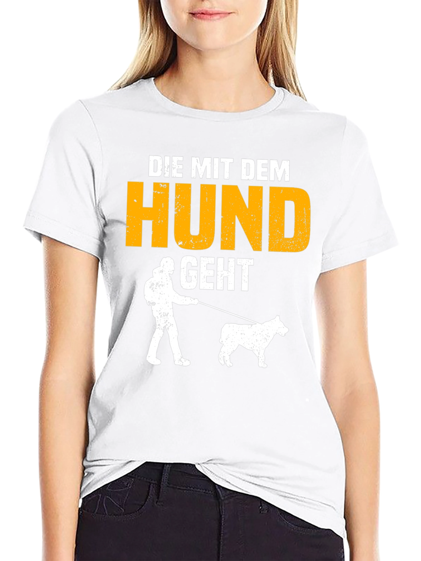 Dog Walker T-Shirt: Die Mit Dem Hund Geht