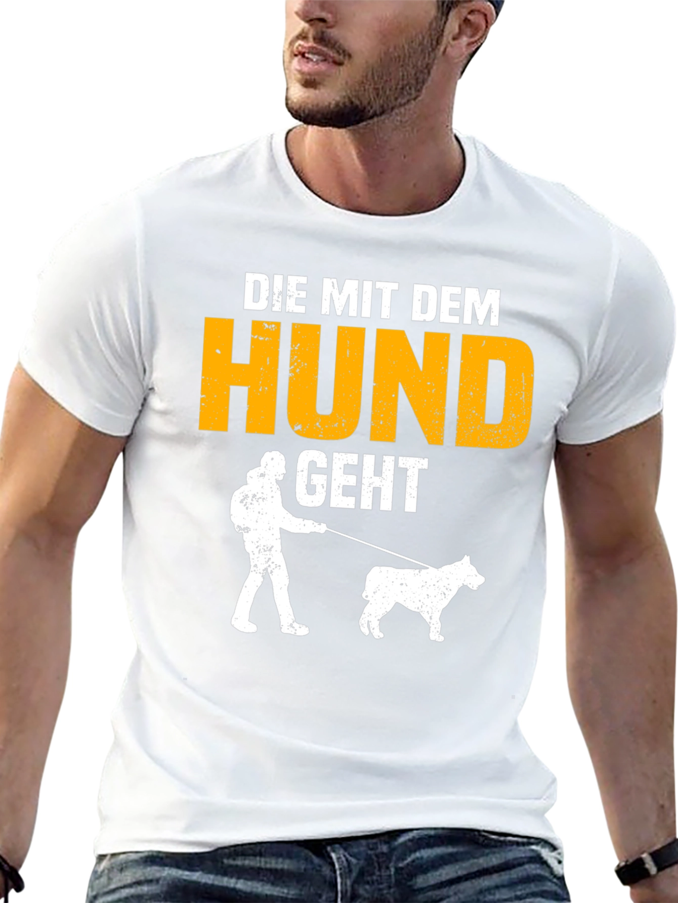 Dog Walker T-Shirt: Die Mit Dem Hund Geht