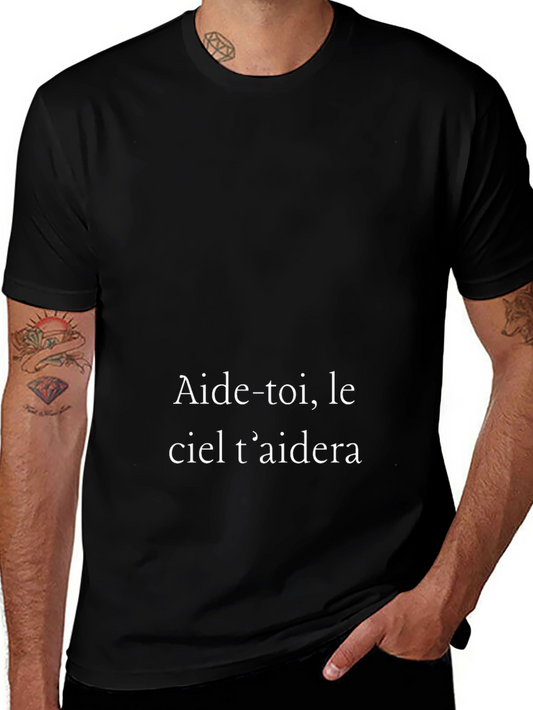Aide-toi le ciel taidera Black T-Shirt