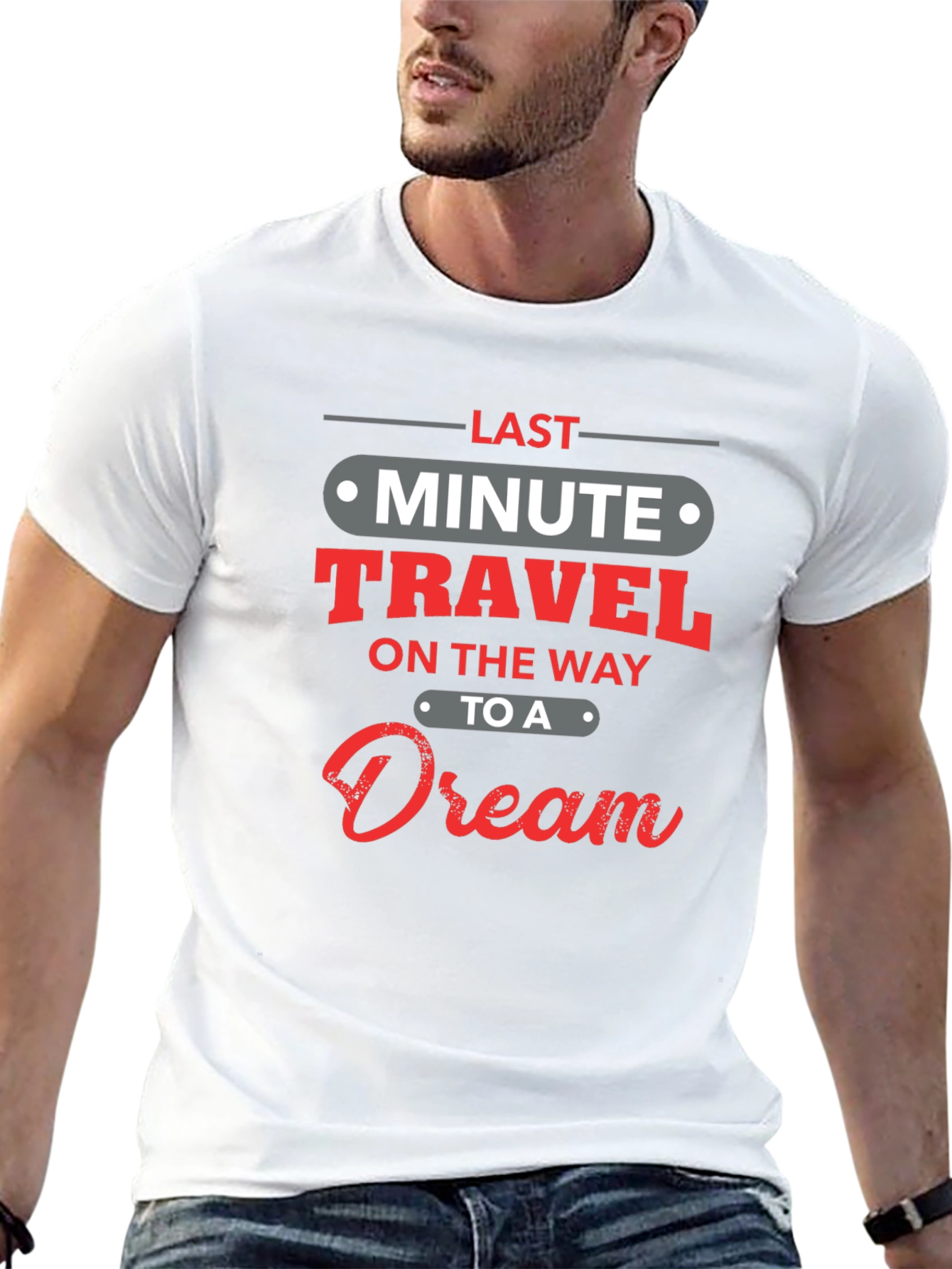 Last Minute Travel Dream Black T-Shirt
