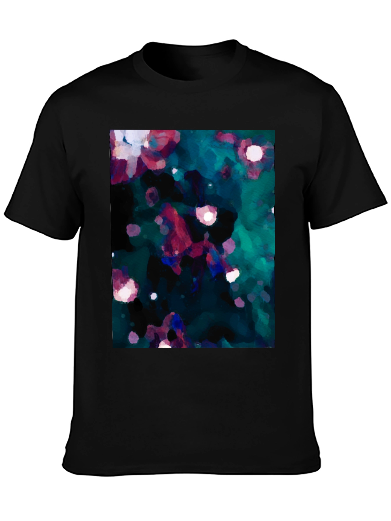 Abstract Floral Graphic Print T-Shirt