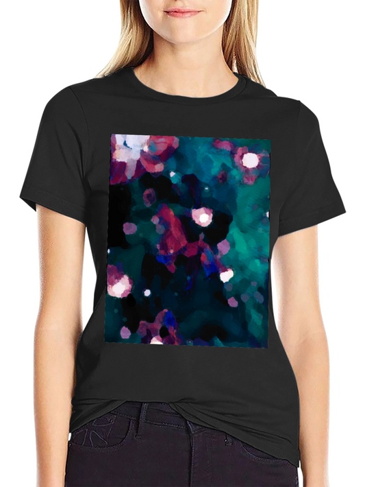 Abstract Floral Graphic Print T-Shirt