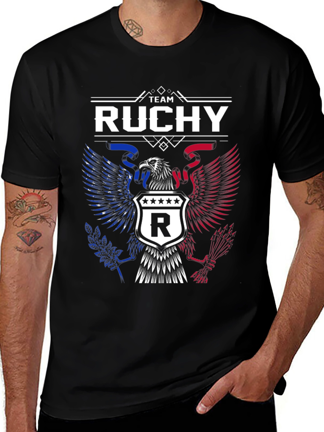 Team Ruchy Patriotic Eagle T-Shirt
