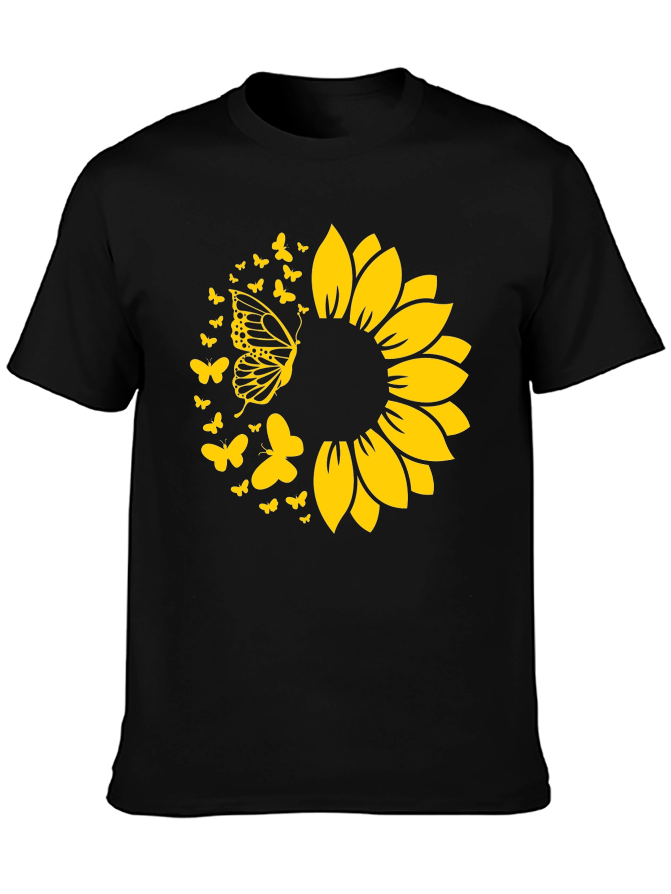 Sunflower Butterfly Graphic Tee